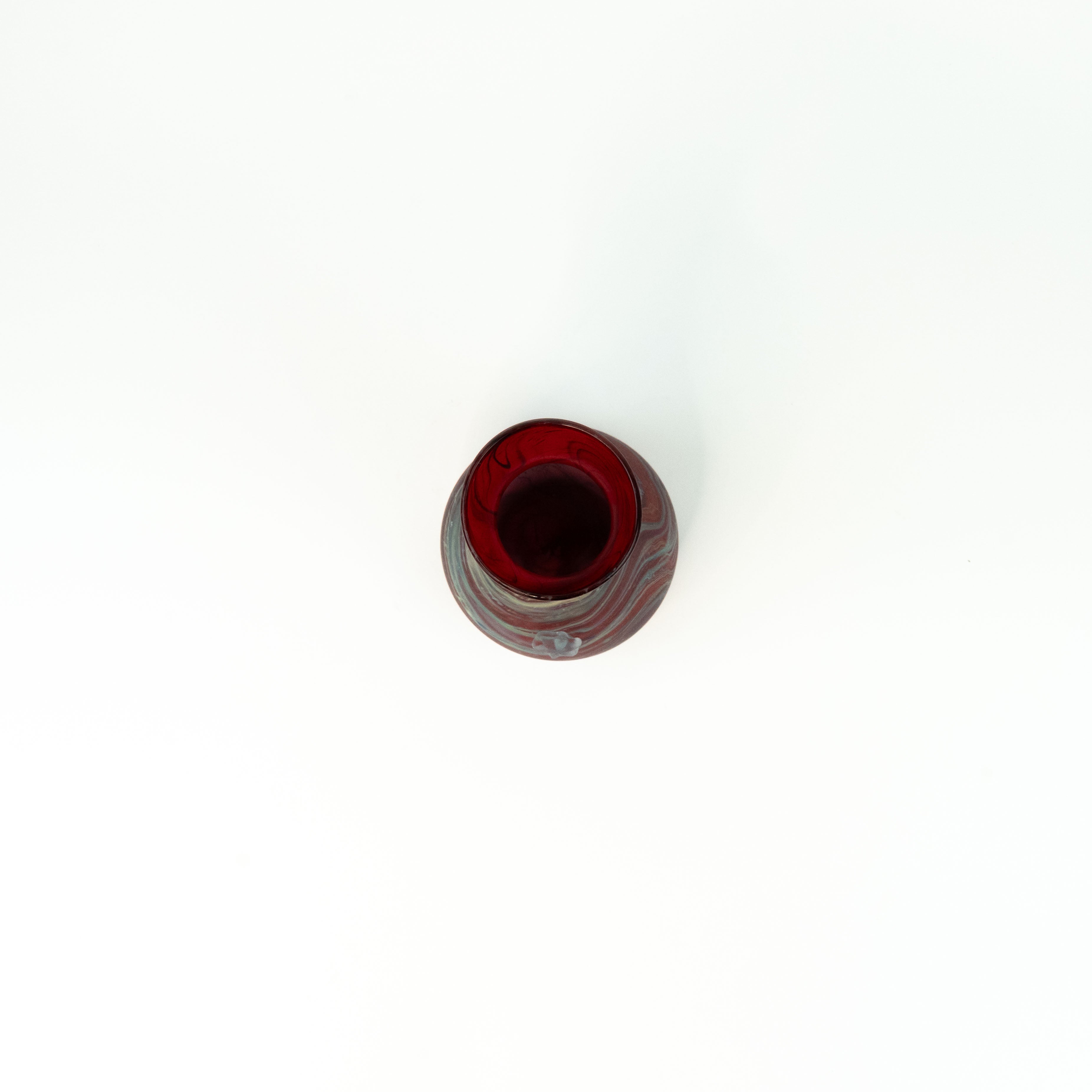 NEU Vase Rot – Recyceltes Glas & Handgeblasen