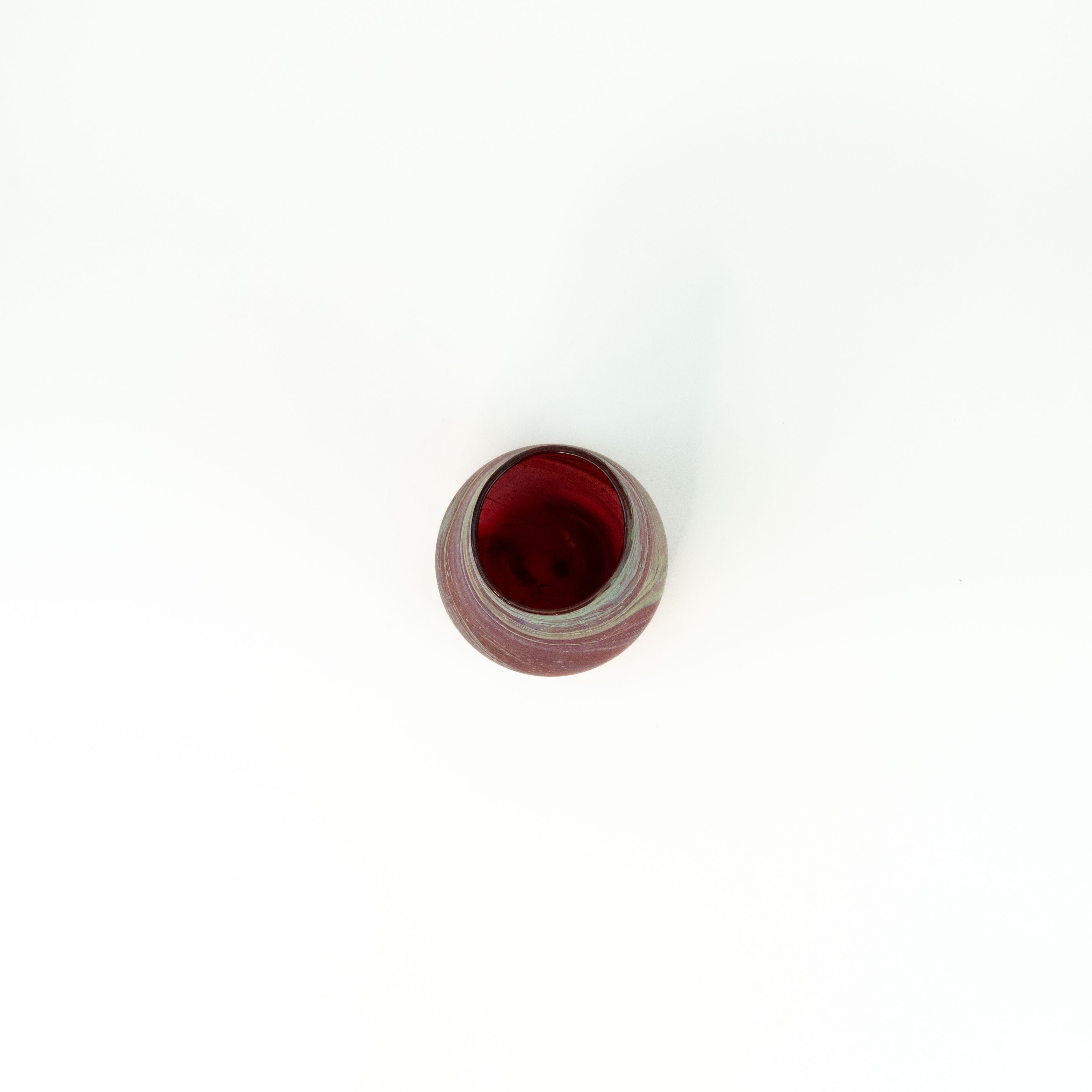 NEU Vase Rot – Recyceltes Glas & Handgeblasen