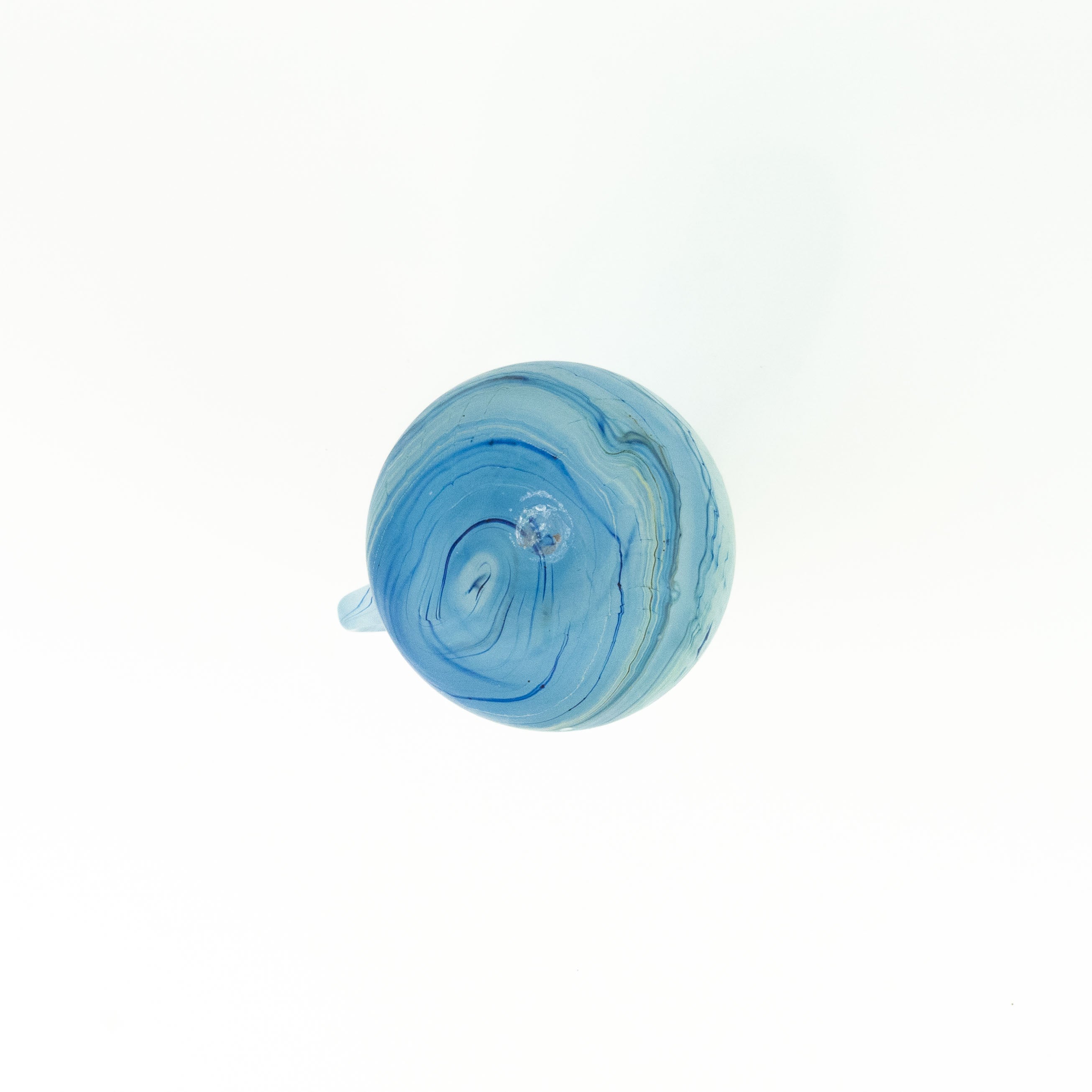 NEU Karaffe Baby-Blue – Recyceltes Glas & Handgeblasen