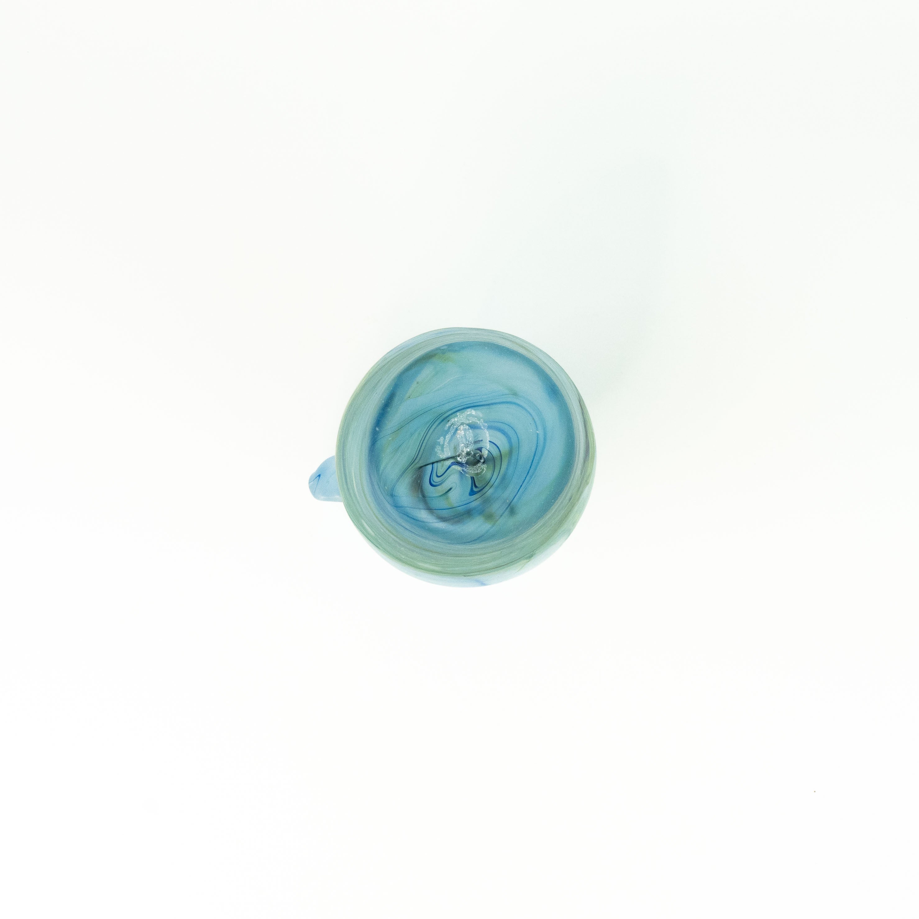 NEU Karaffe Baby-Blue – Recyceltes Glas & Handgeblasen