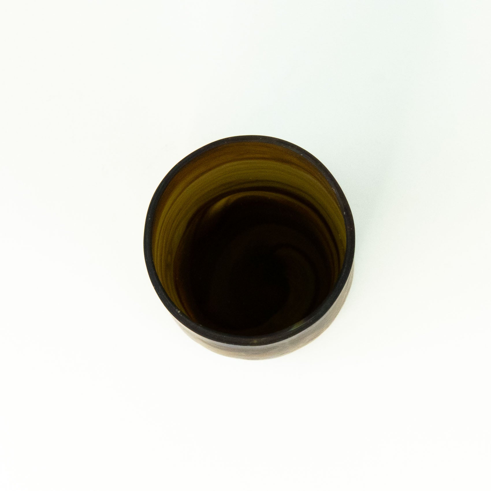 NEU Vase Braun – Recyceltes Glas & Handgeblasen