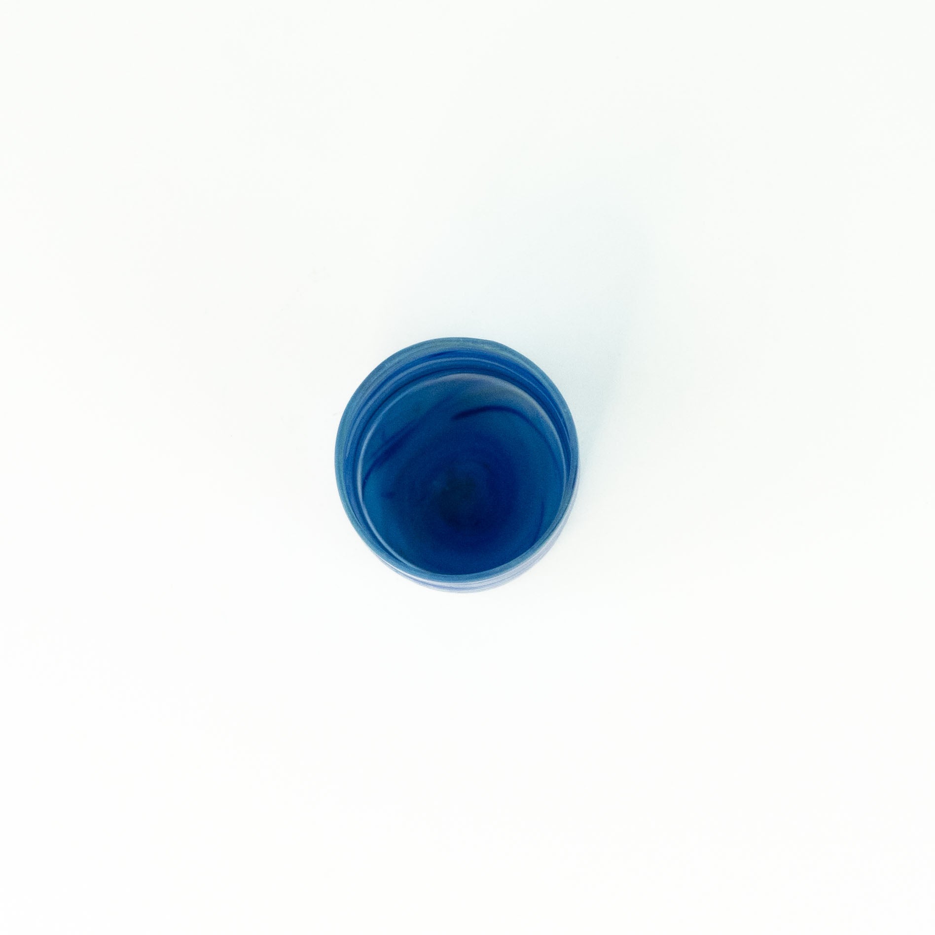 Neu Glas Blau ± 400ml straight/short – Recyceltes Glas & Handgeblasen