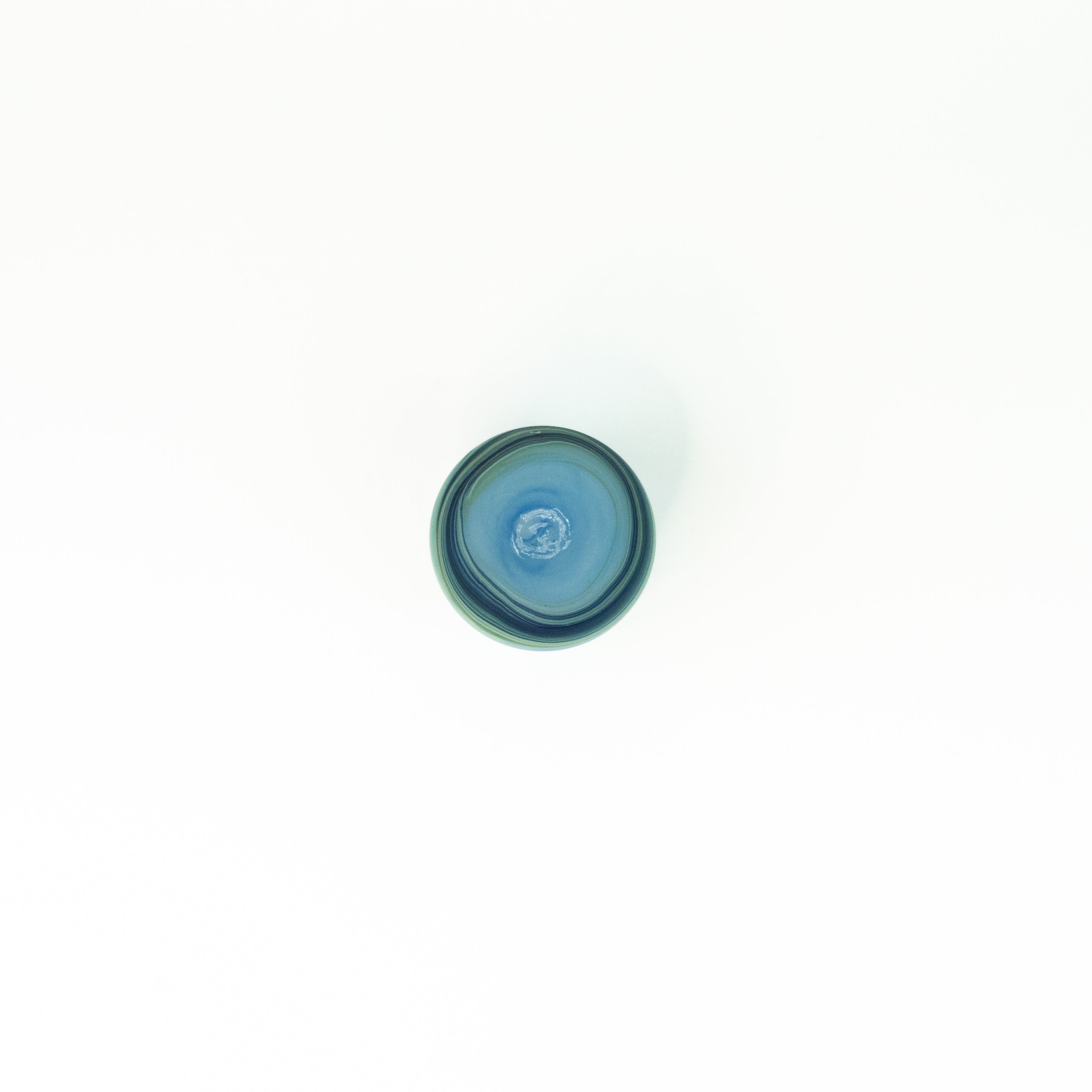 Neu Glas Babyblue ± 400 curved/short – Recyceltes Glas & Handgeblasen