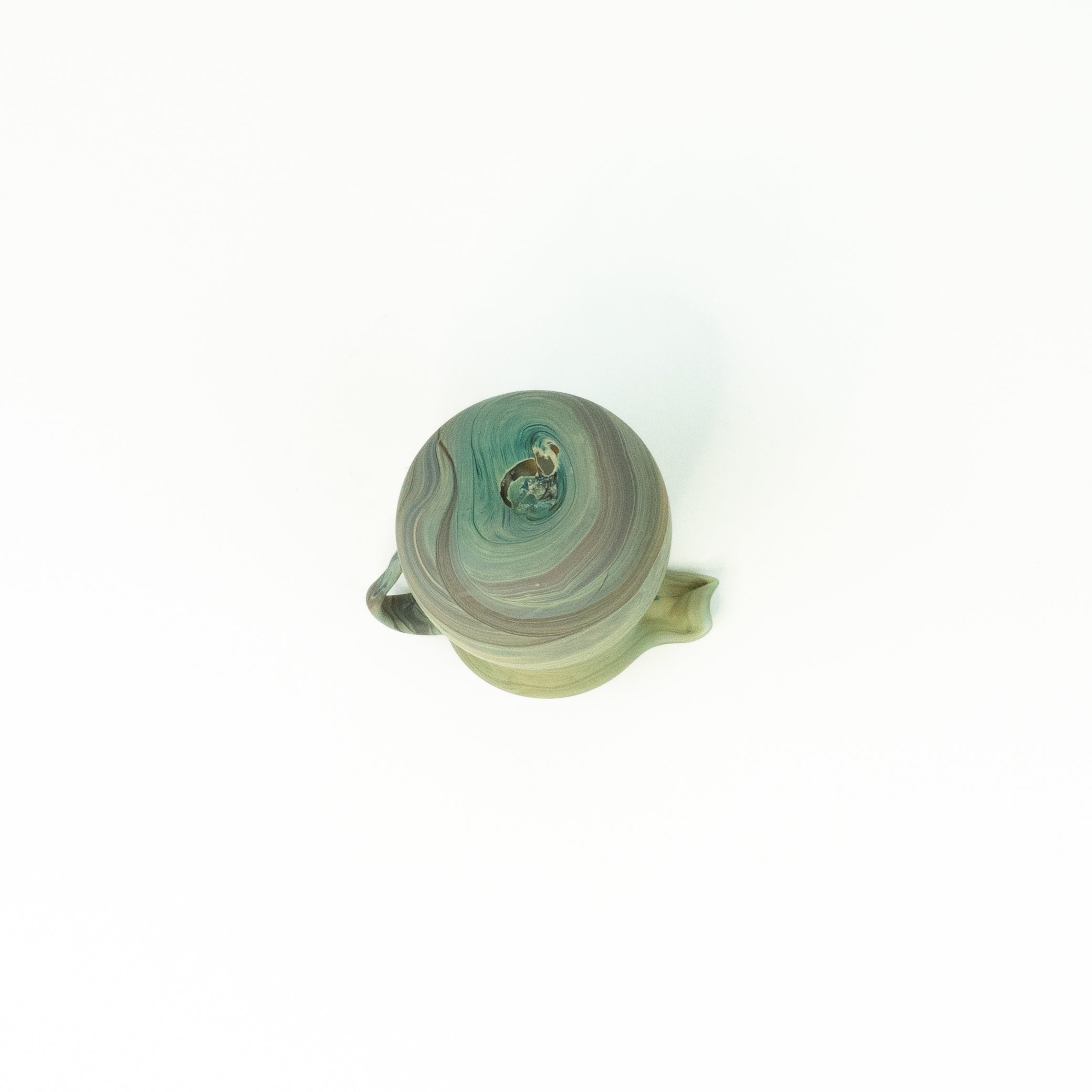 NEU Mini  Karaffe Limette Grün – Recyceltes Glas & Handgeblasen