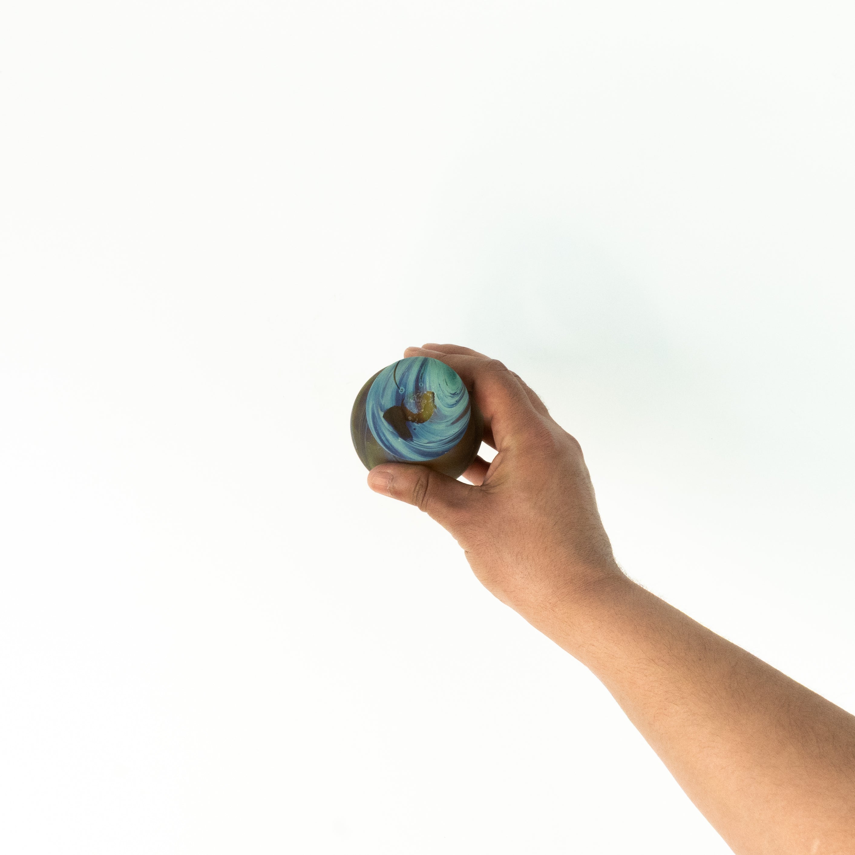 NEU Mini Vase /Karaffe Braun – Recyceltes Glas & Handgeblasen