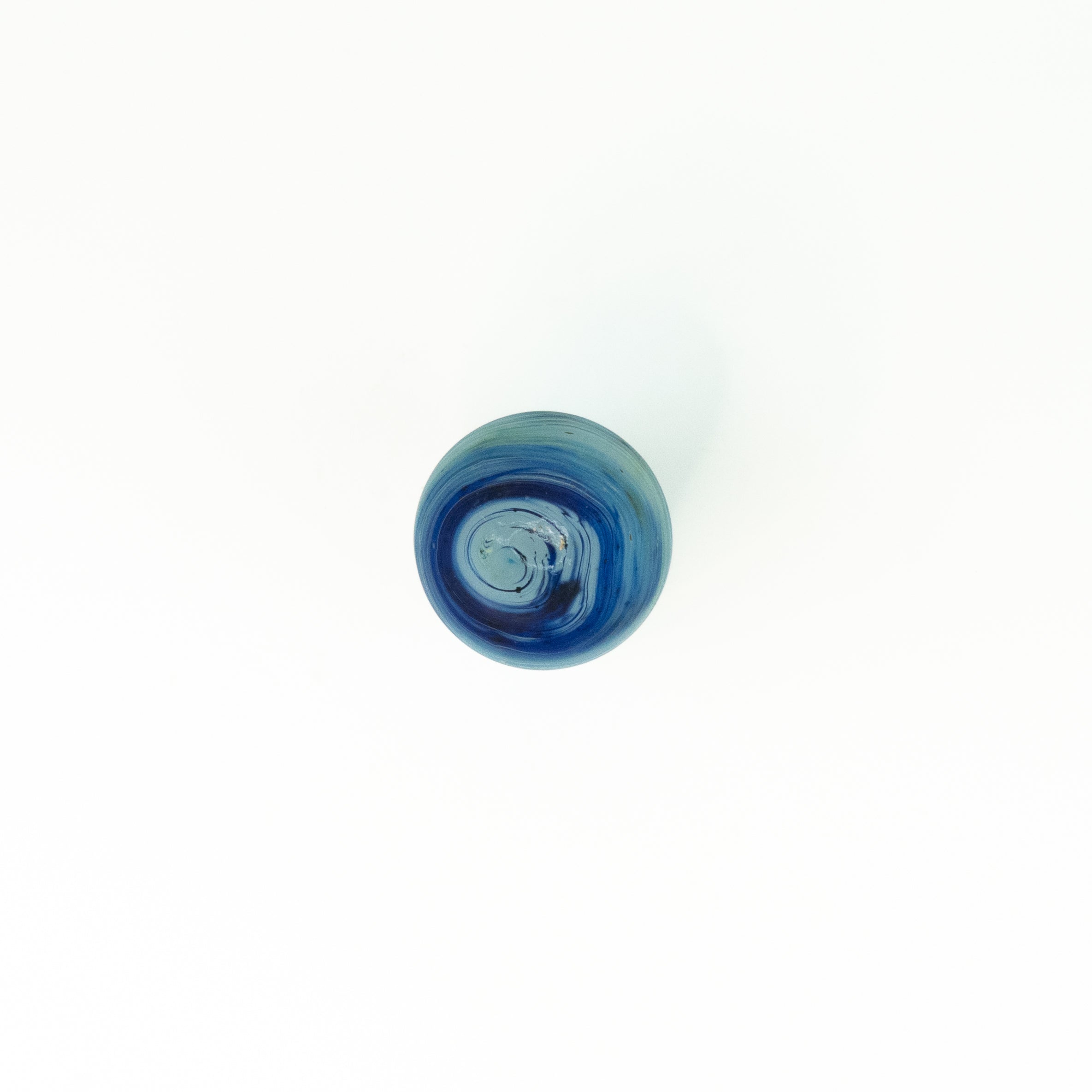 Neu Glas Babyblue ± 400 curved/long – Recyceltes Glas & Handgeblasen