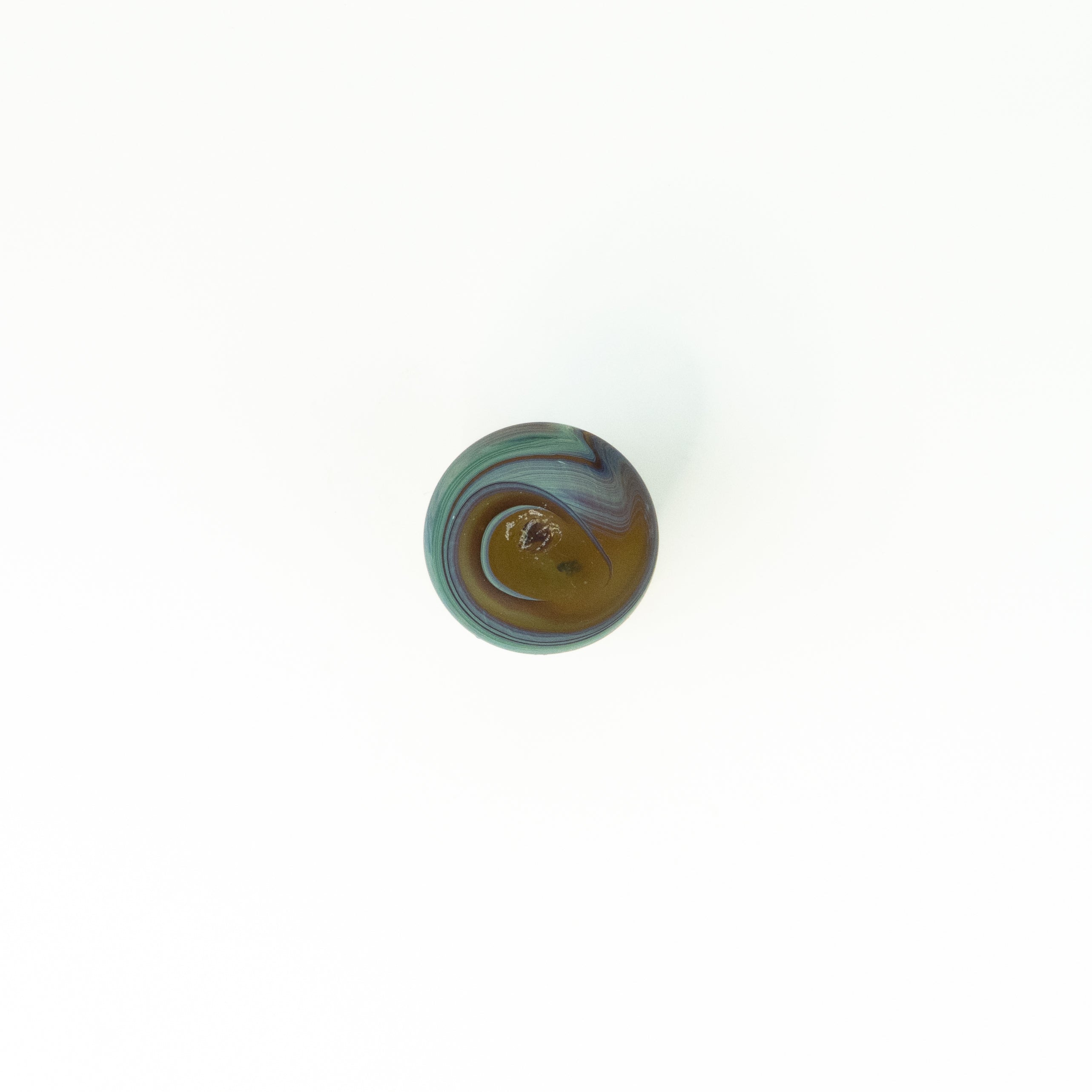 Neu Glas Braun ± 400 curved/long – Recyceltes Glas & Handgeblasen
