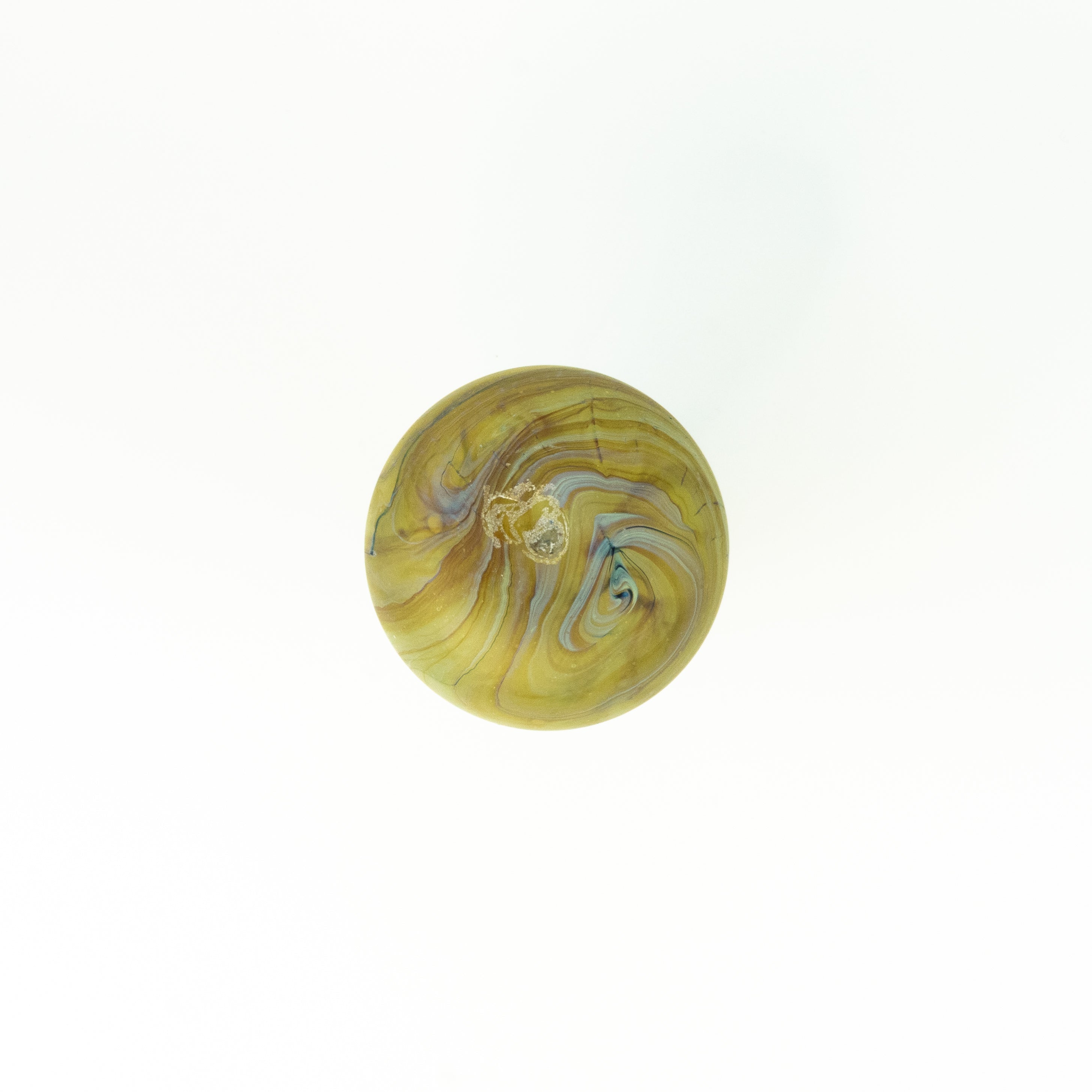 NEU Vase Braun Limette Grün – Recyceltes Glas & Handgeblasen