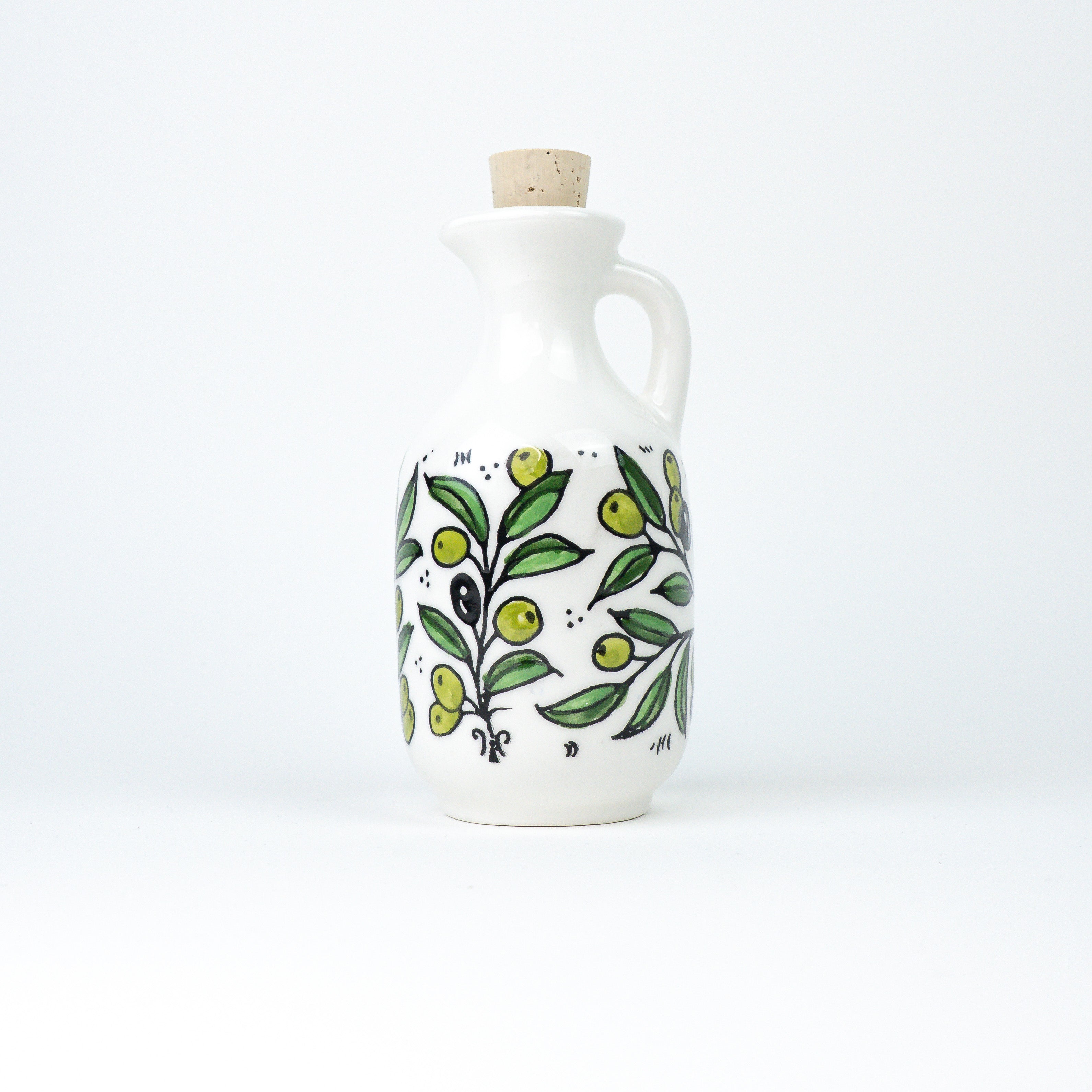Oil can S - Olive branches