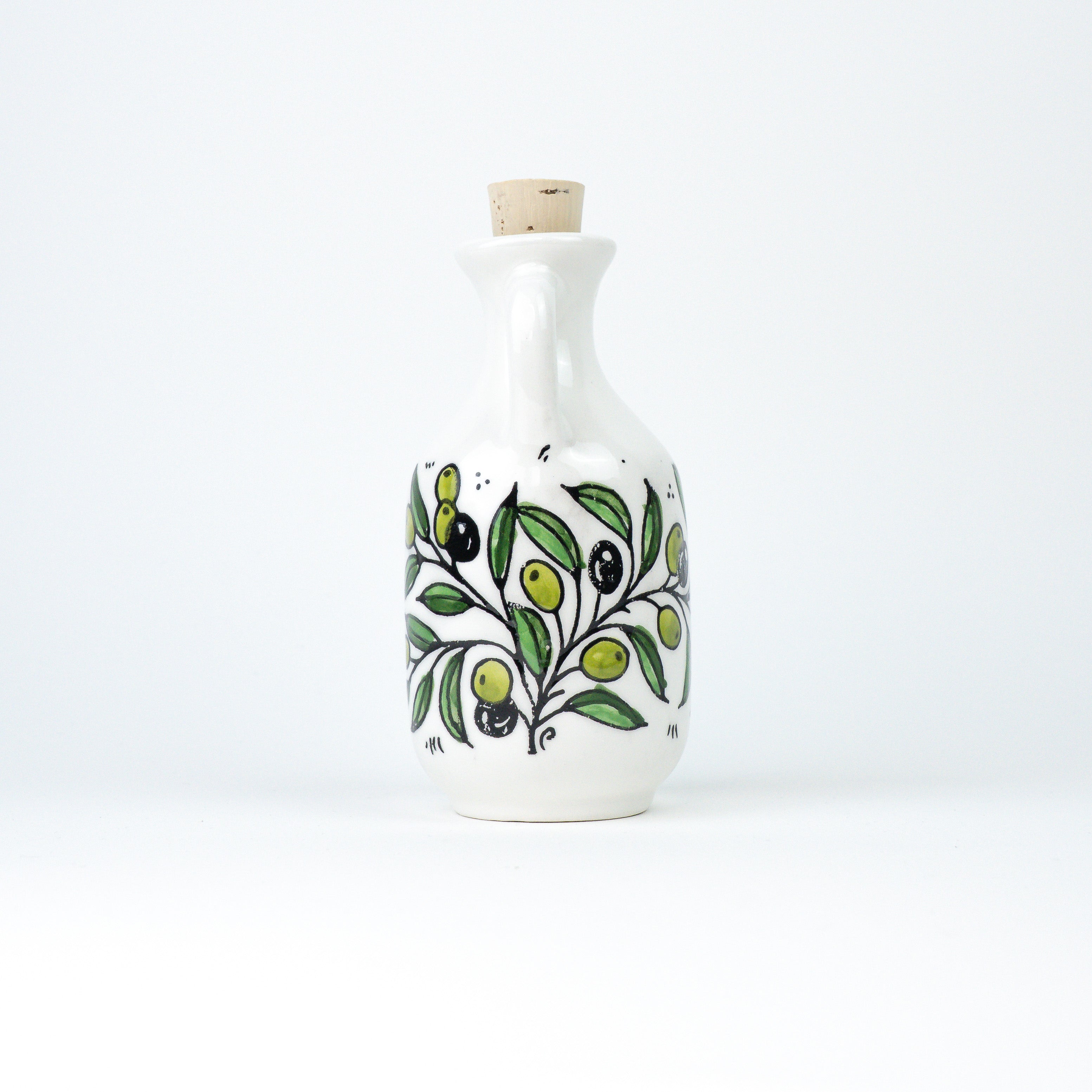 Oil can S - Olive branches