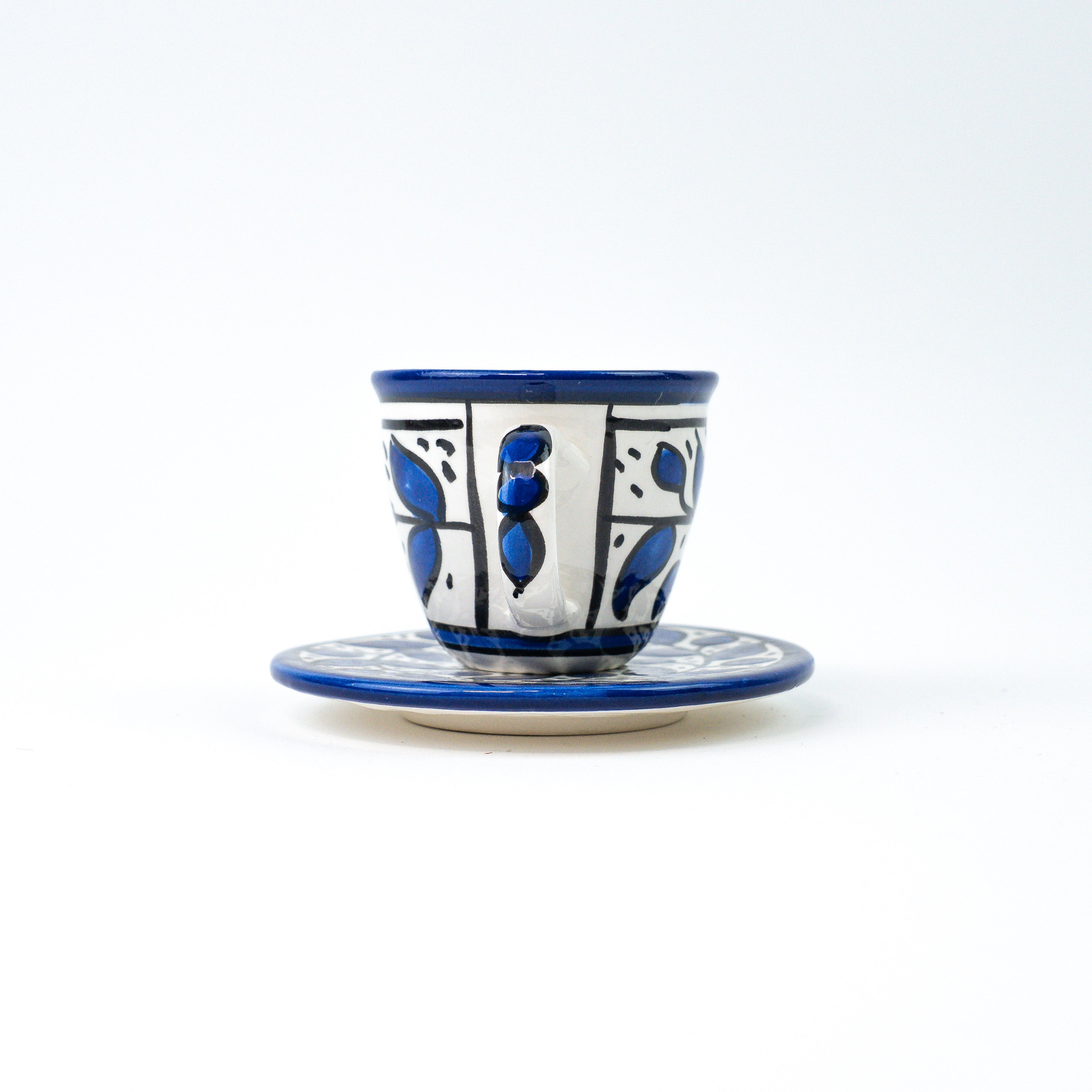 Espresso cup and saucer - Alkhalil blue