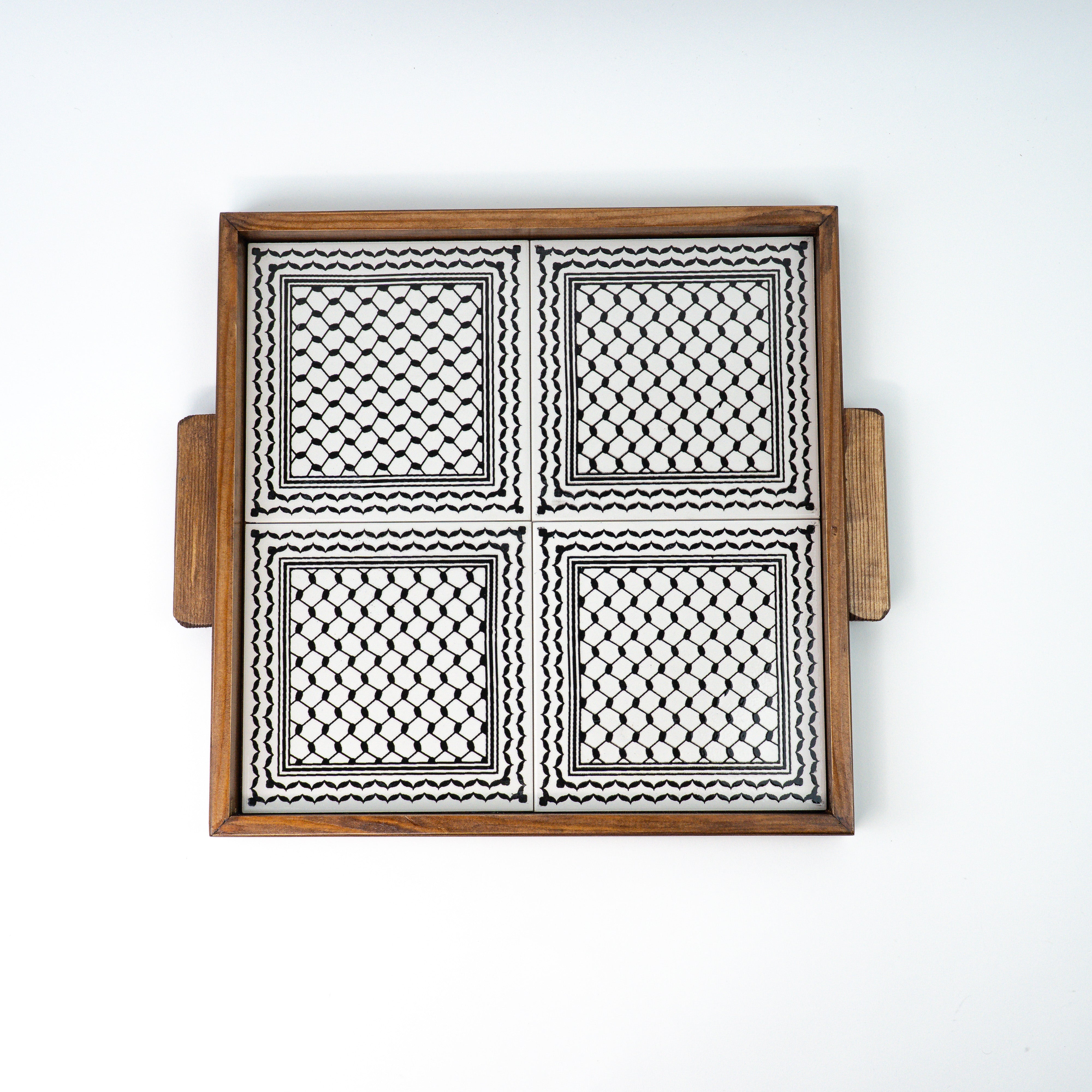 XL serving platter Kuffiye brown