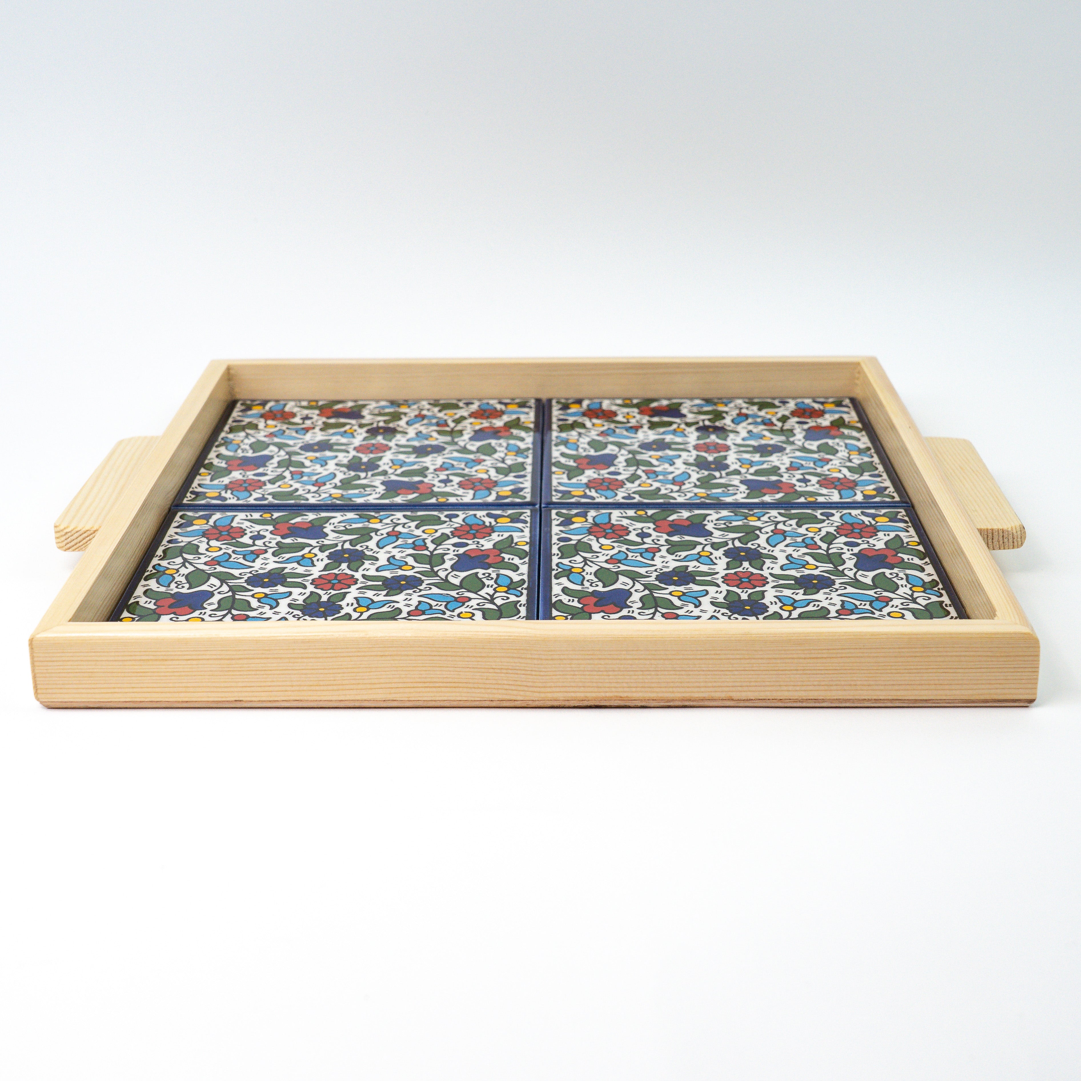 XL Servierplatte bunt beige