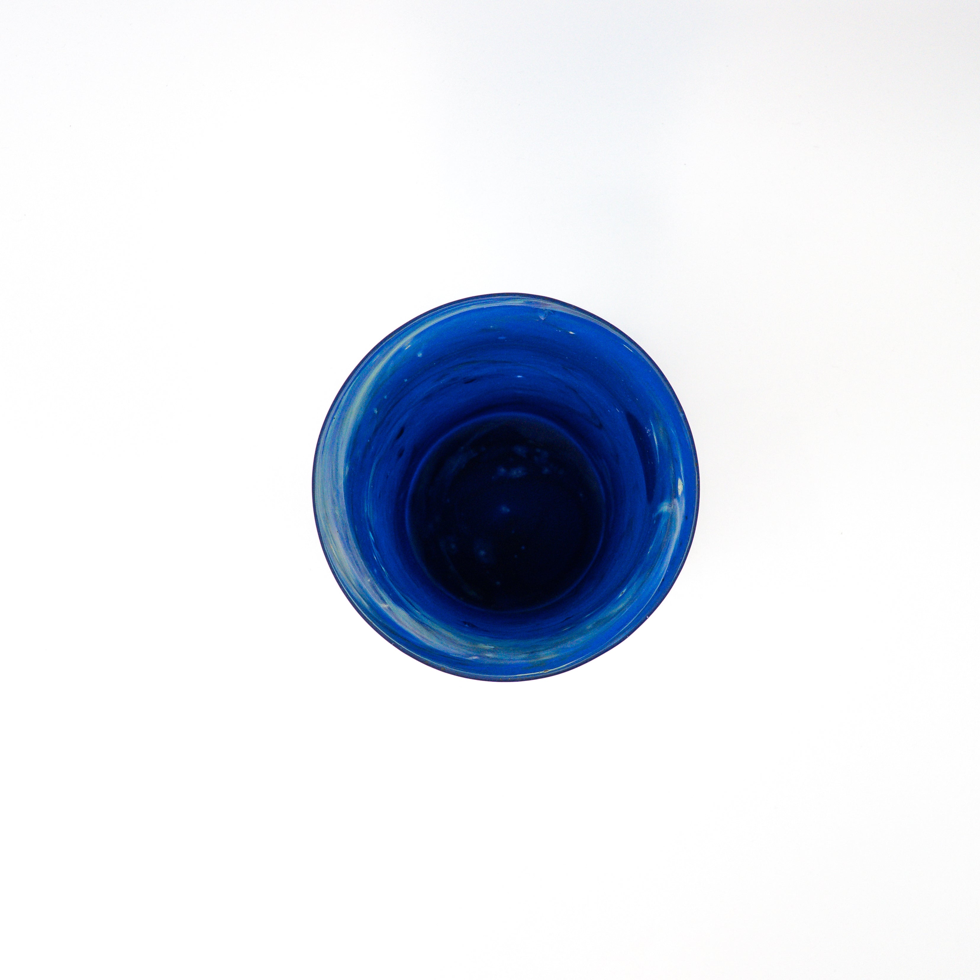 Hebron Vase Blue – Recycled Glass &amp; Handblown