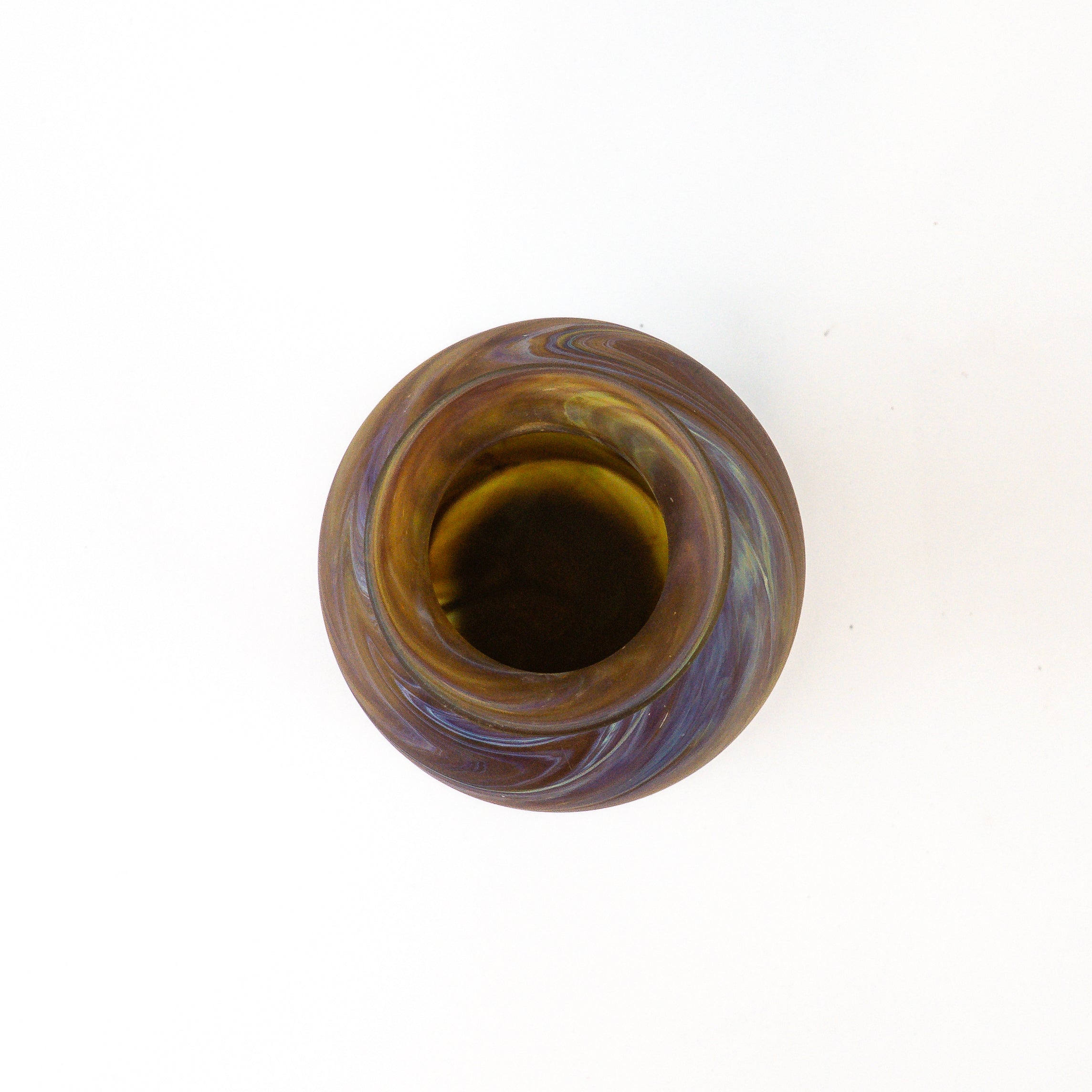 Hebron Vase Braun – Recyceltes Glas & Handgeblasen