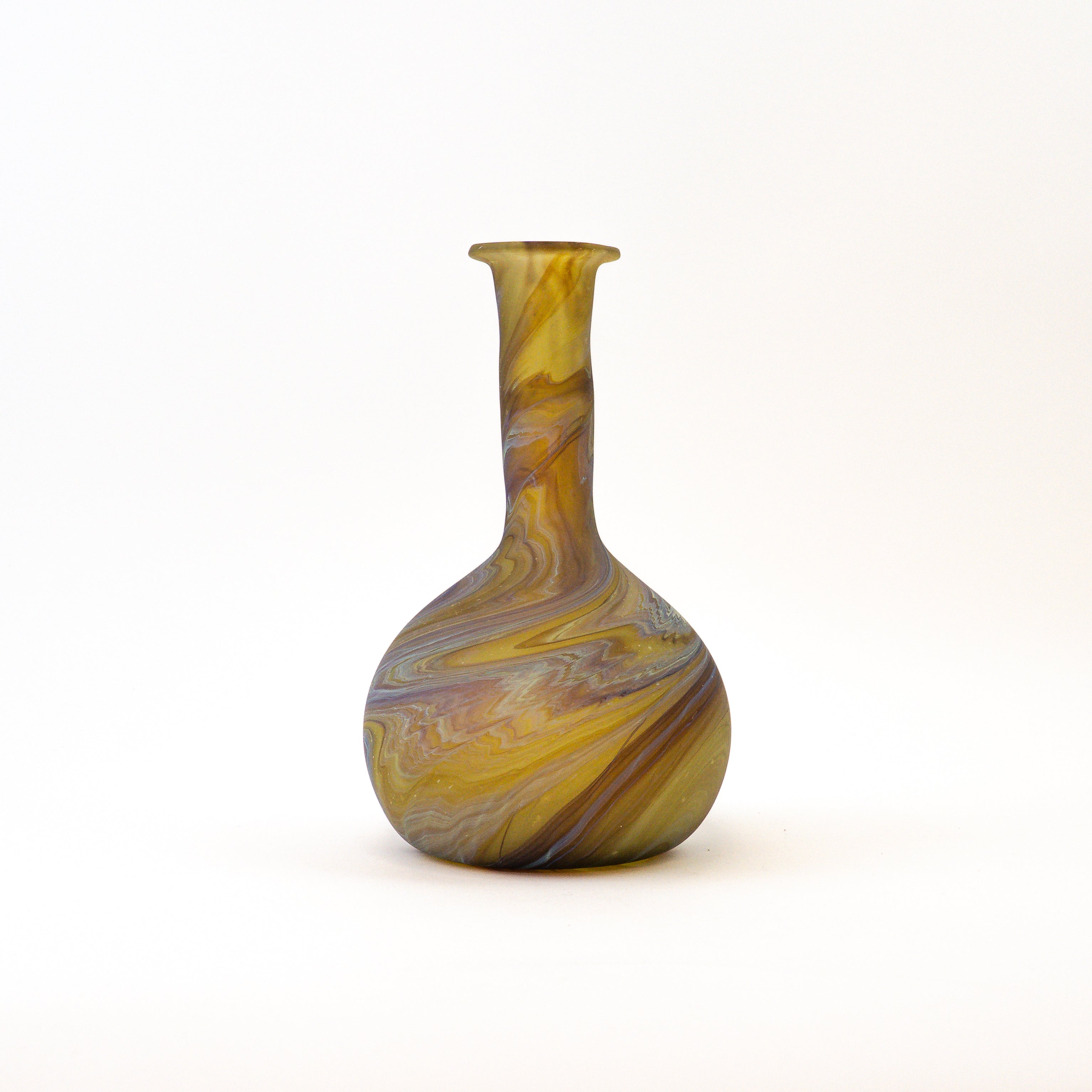 Hebron Vase Hellbraun – Recyceltes Glas & Handgeblasen