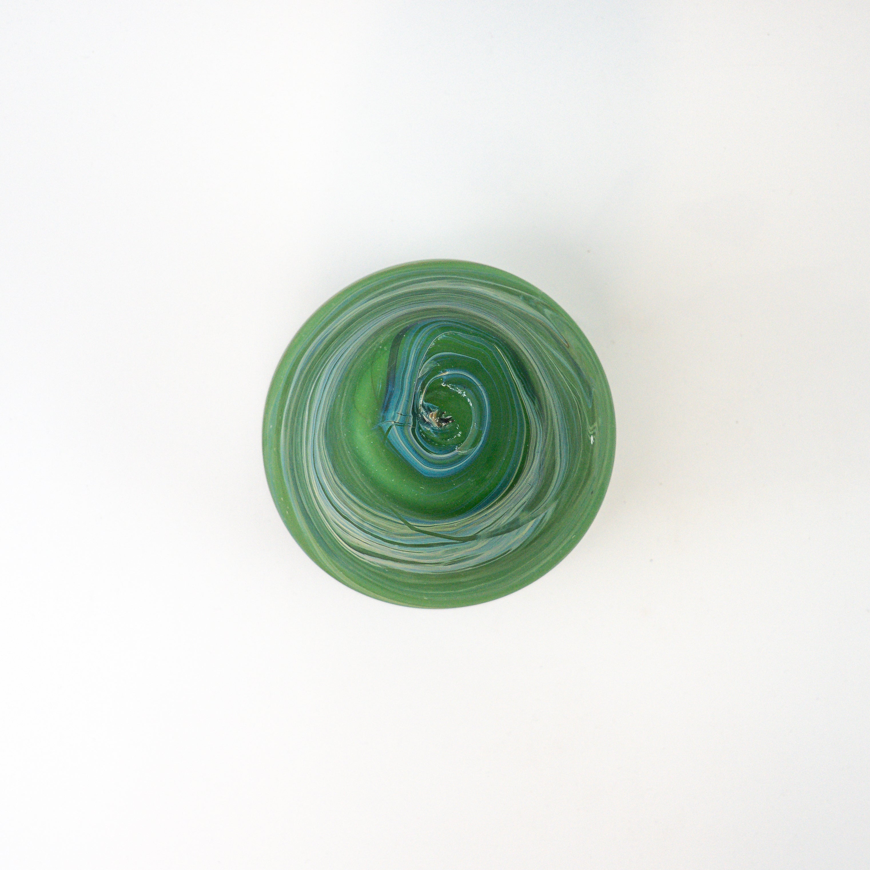 Hebron Vase Green – Recycled Glass &amp; Handblown