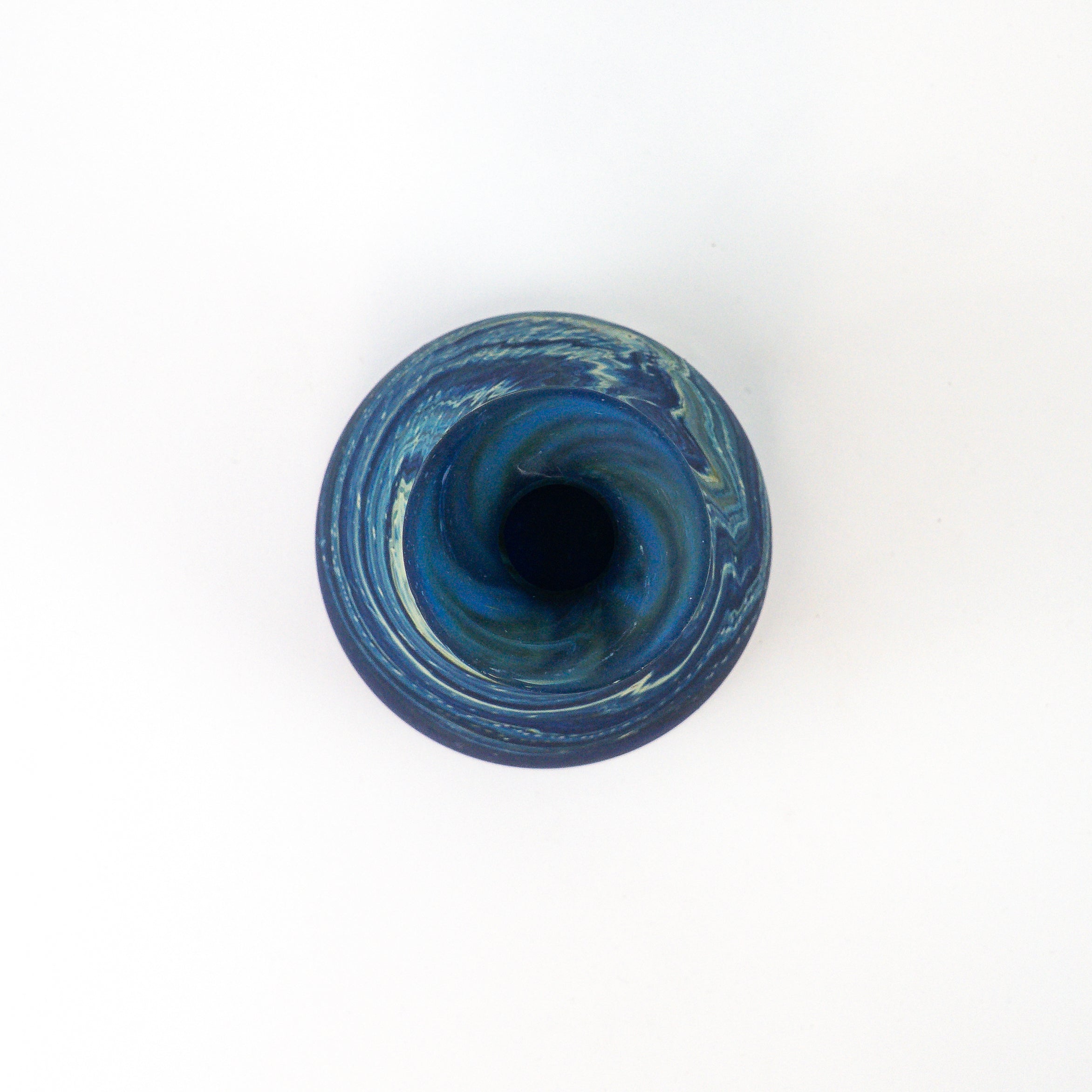 Hebron Vase / Carafe Blue – Recycled Glass &amp; Handblown