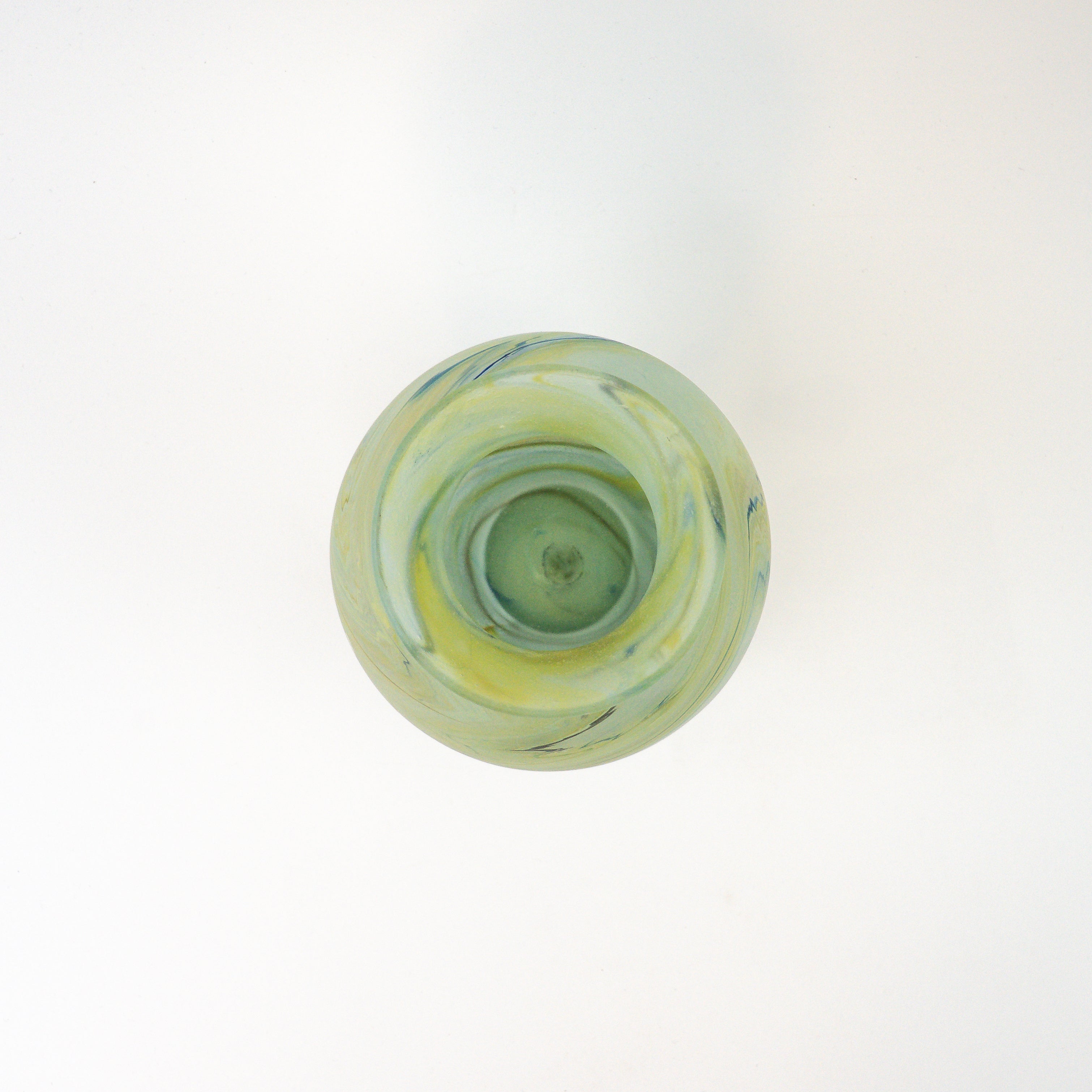 Hebron Vase Green – Recycled Glass &amp; Handblown