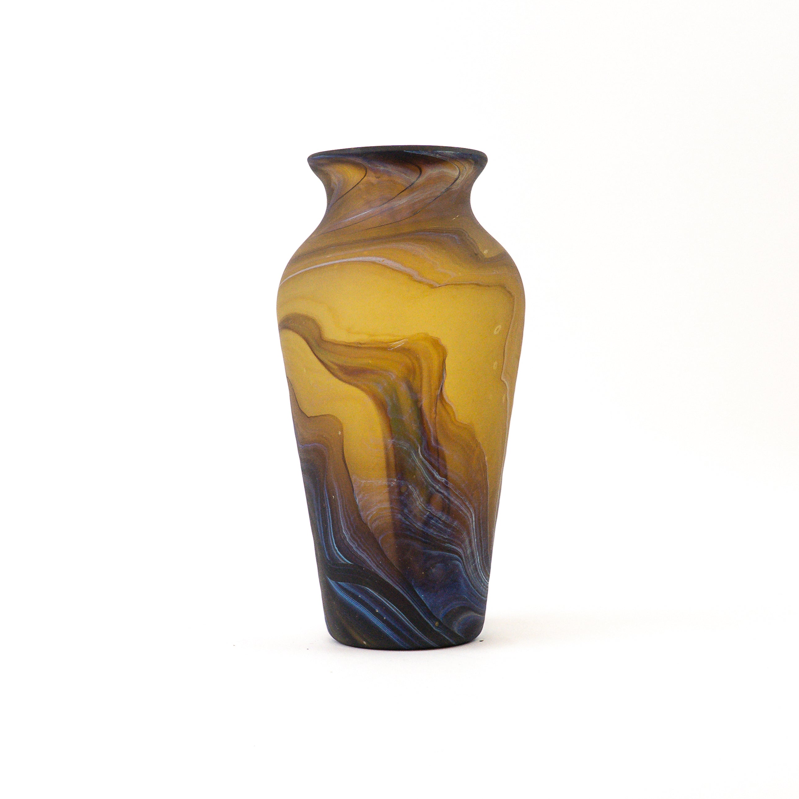 Hebron Vase Brown – Recycled Glass &amp; Handblown