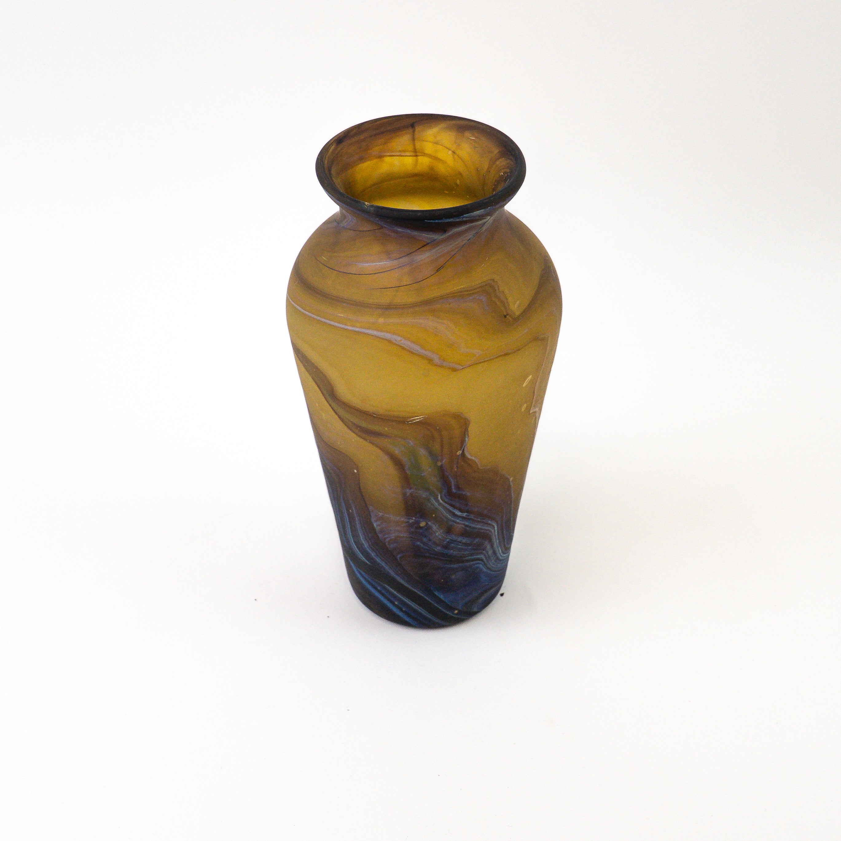 Hebron Vase Brown – Recycled Glass &amp; Handblown