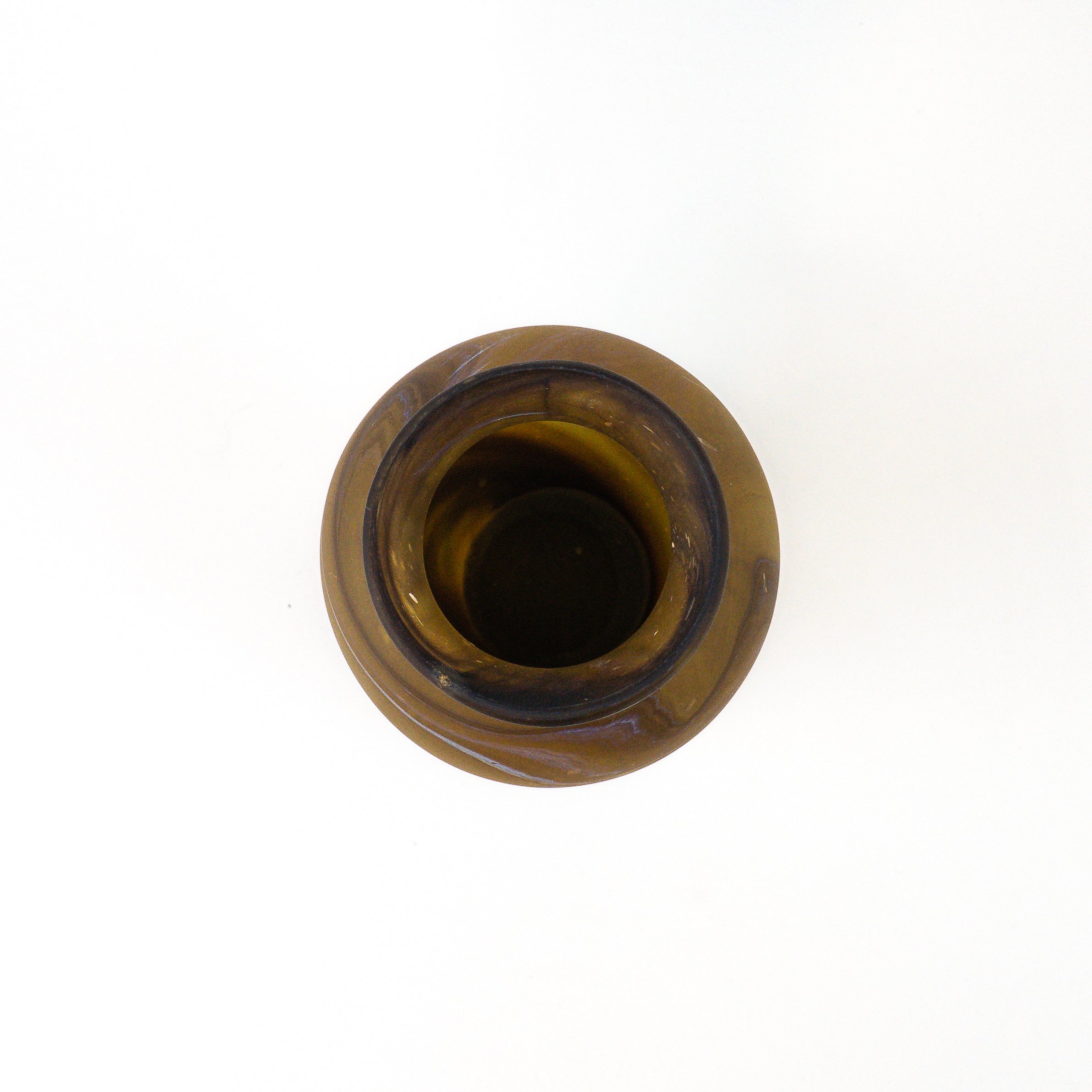 Hebron Vase Brown – Recycled Glass &amp; Handblown