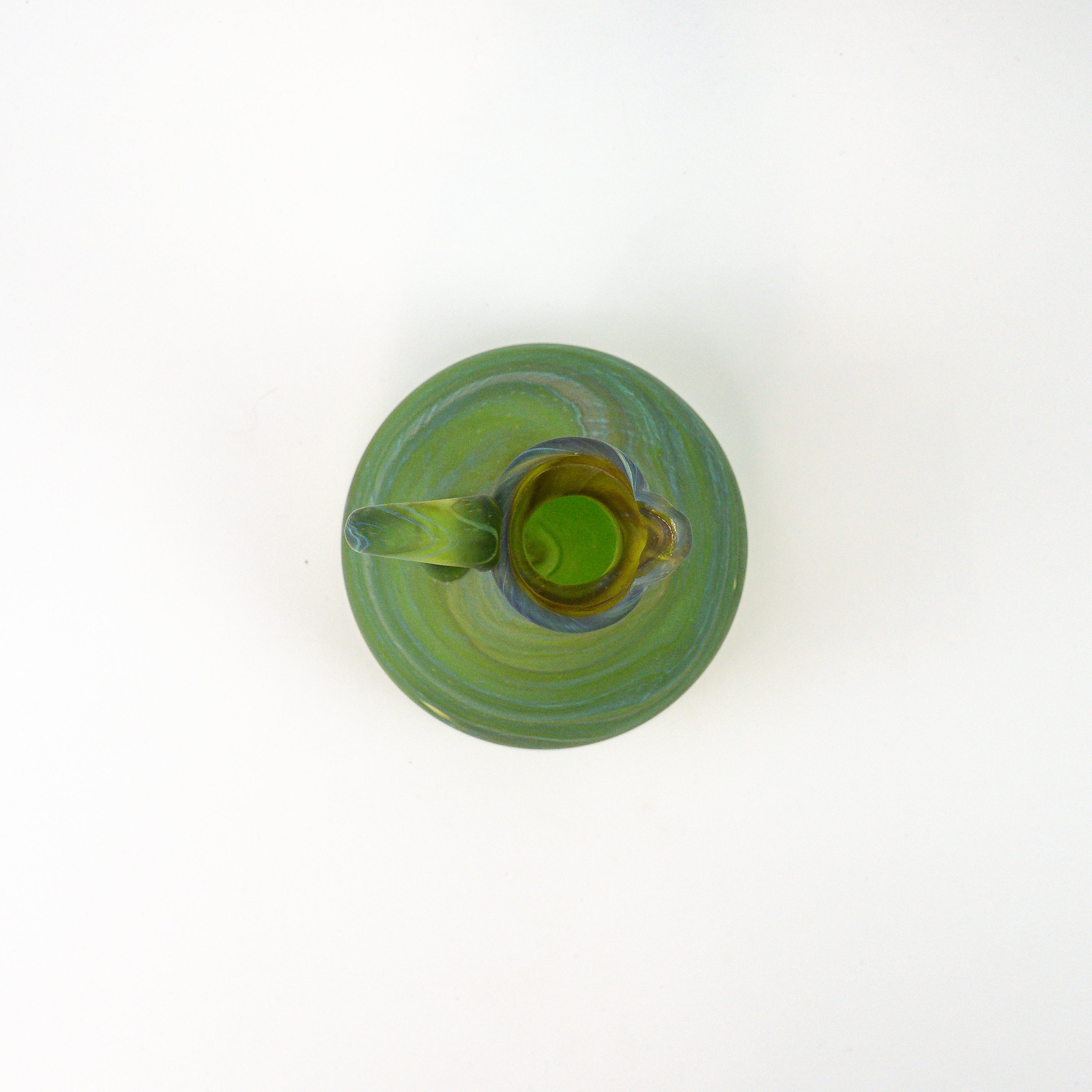 Hebron Karaffe Grün – Recyceltes Glas & Handgeblasen