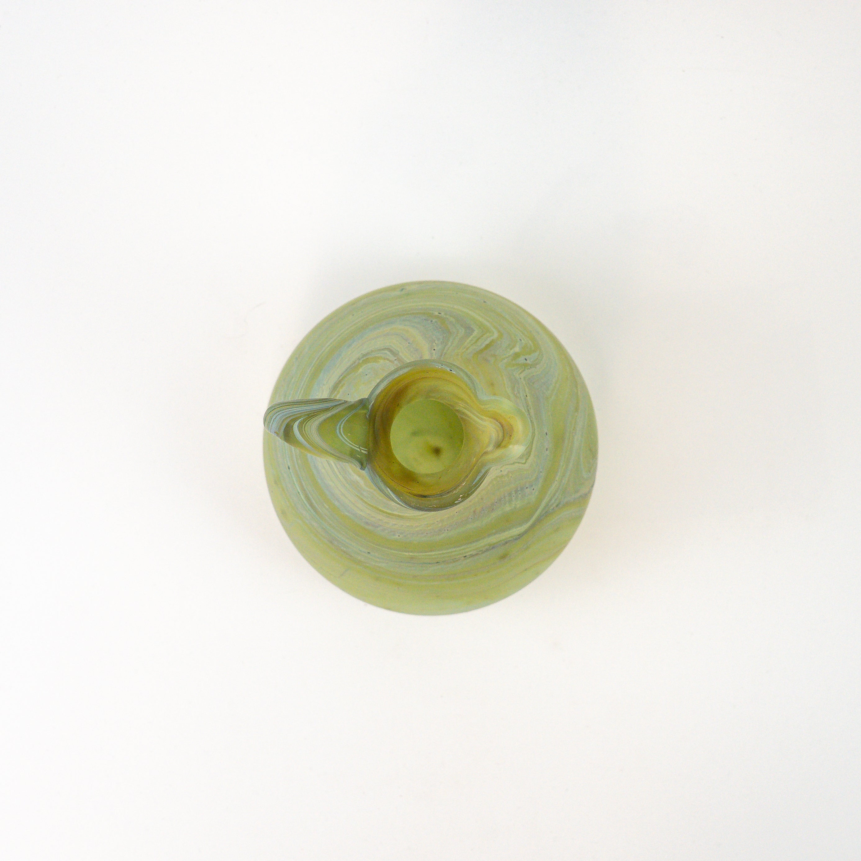 Hebron Carafe Lime Green – Recycled Glass &amp; Handblown