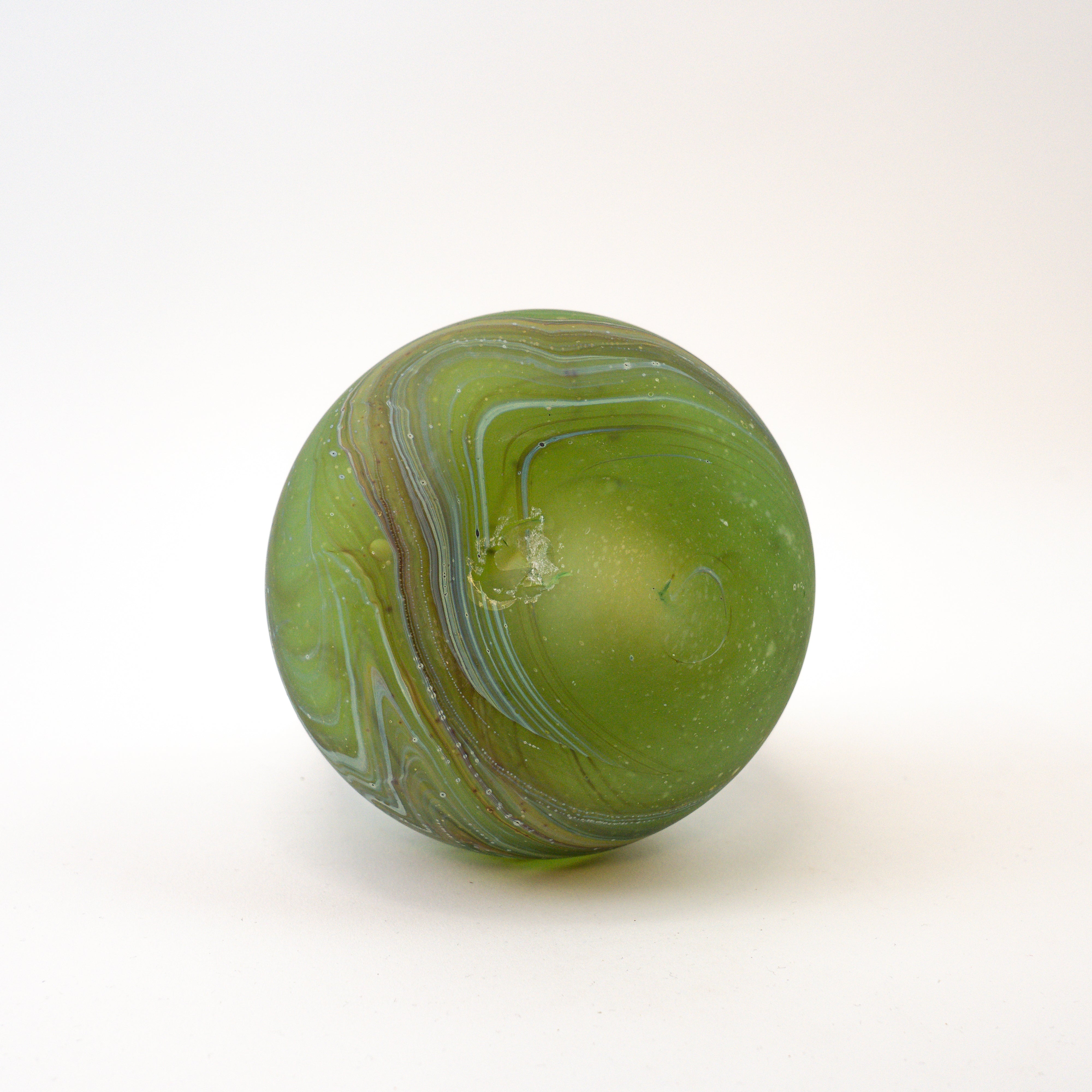 Hebron Carafe Green / Brown – Recycled Glass &amp; Hand-blown