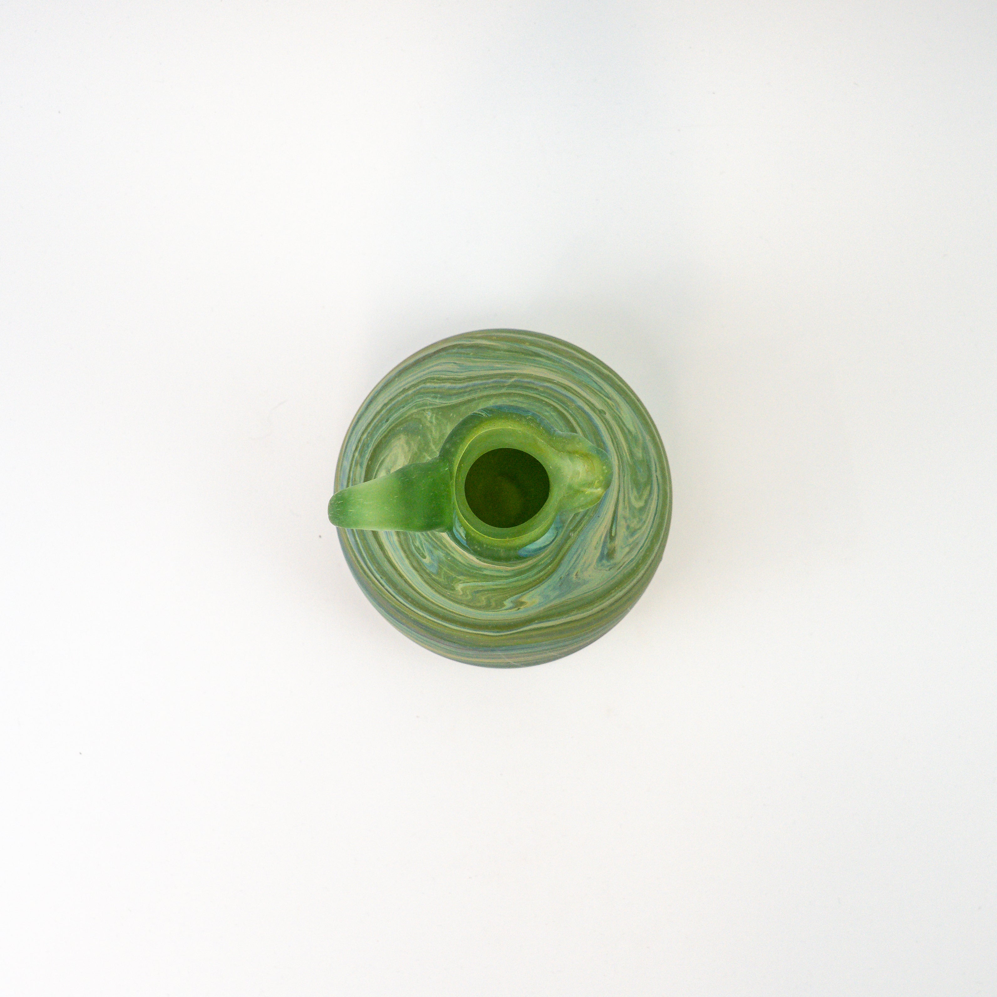 Hebron Carafe Green – Recycled Glass &amp; Hand-Blown