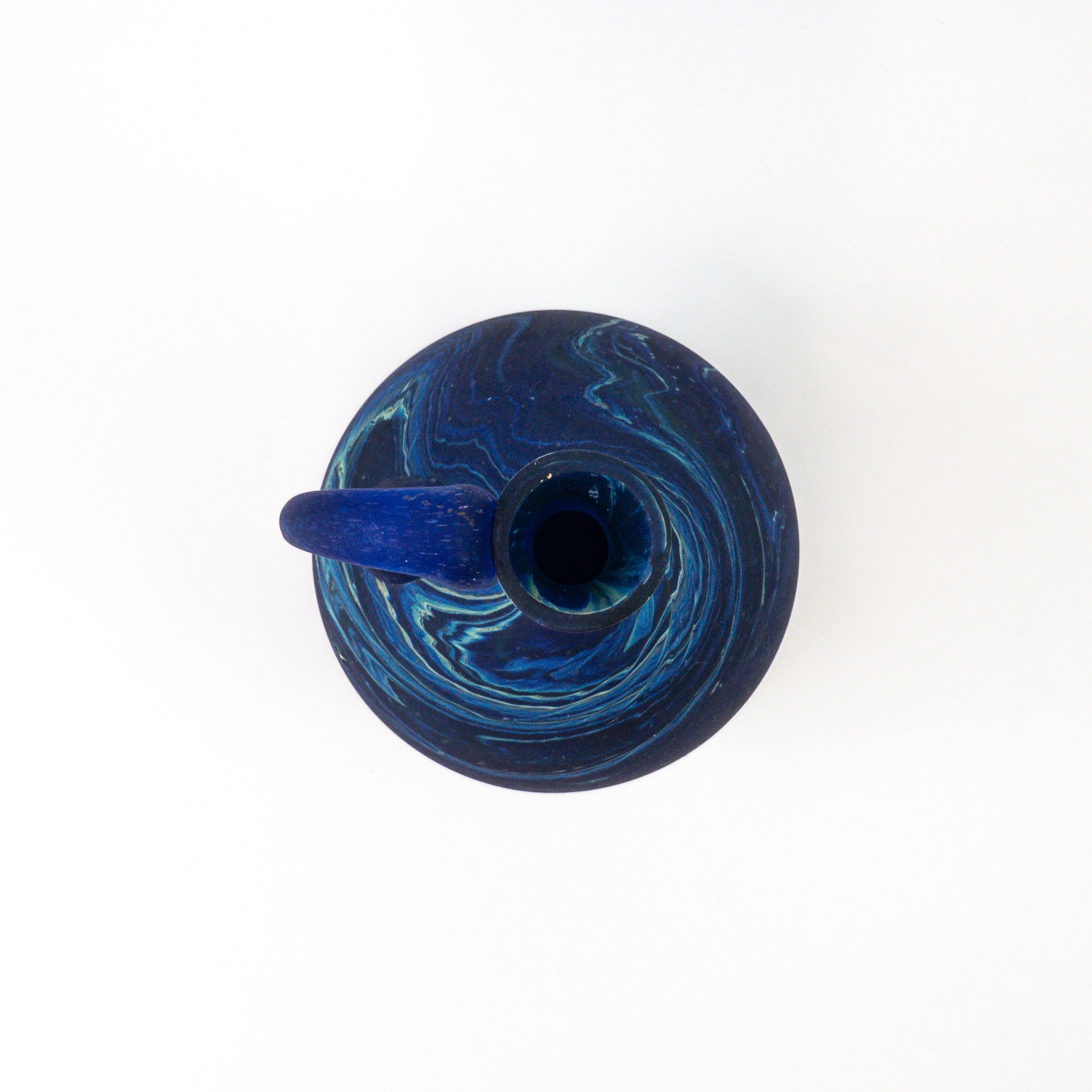 Hebron Blue Carafe – Recycled Glass &amp; Hand-Blown