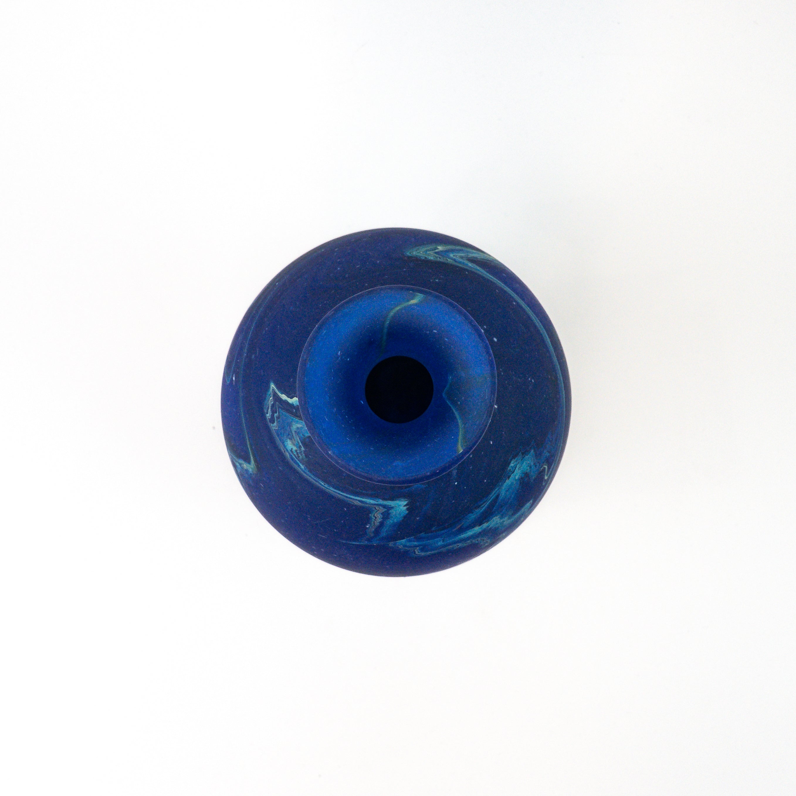 Hebron Carafe / Vase Blue – Recycled Glass &amp; Handblown