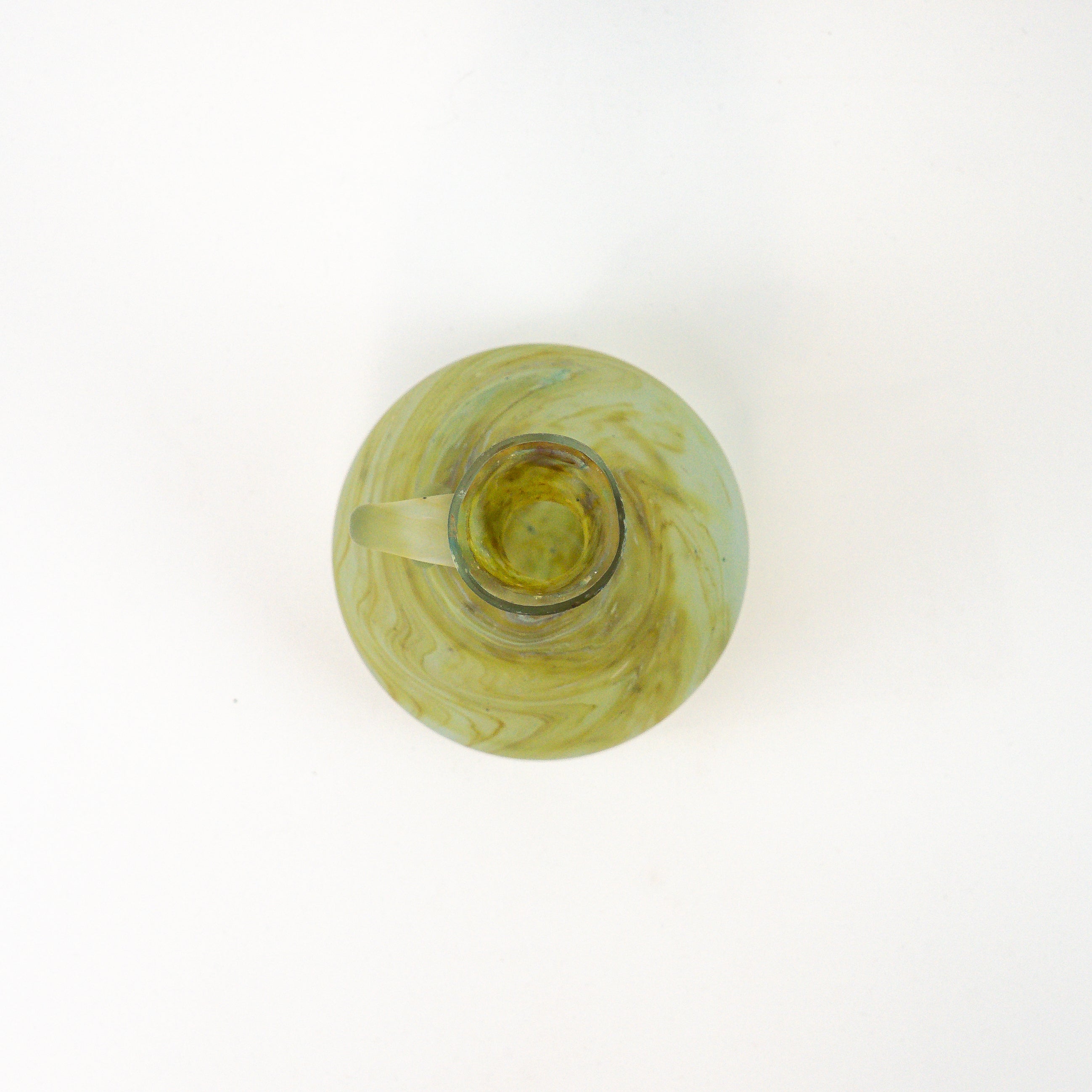 Hebron Carafe Lime Green – Recycled Glass &amp; Handblown