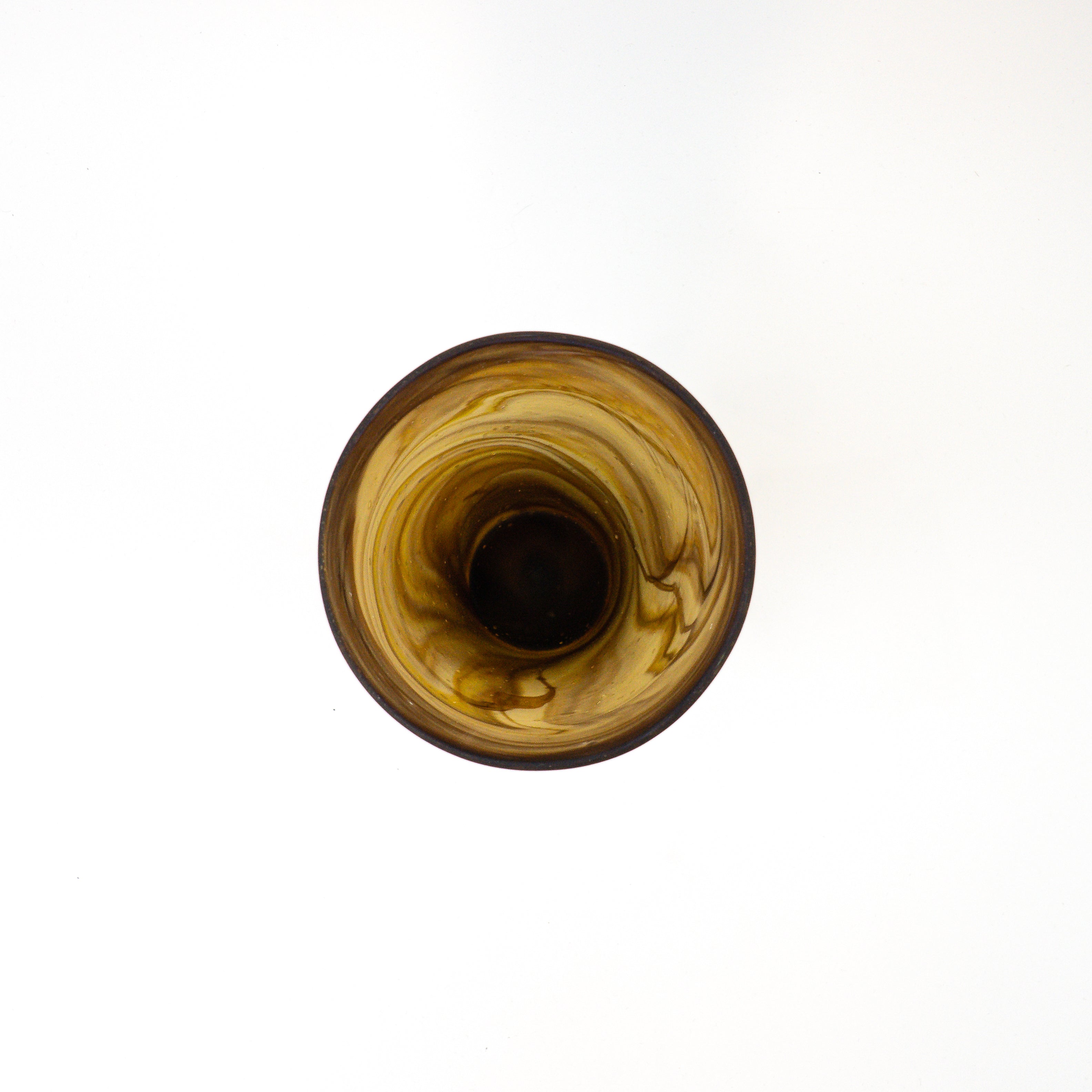 Hebron Vase Braun – Recyceltes Glas & Handgeblasen