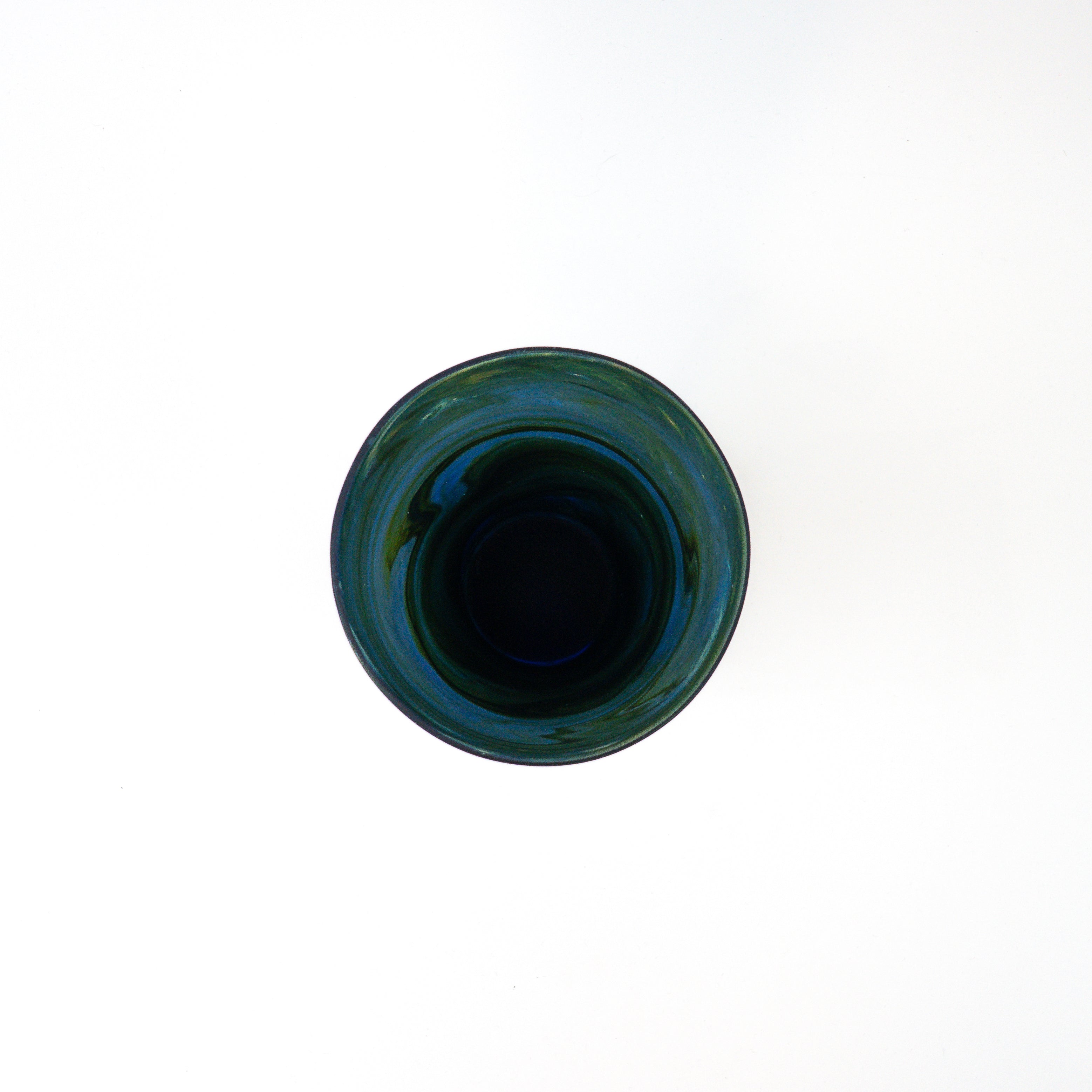 Hebron Vase Blau – Recyceltes Glas & Handgeblasen