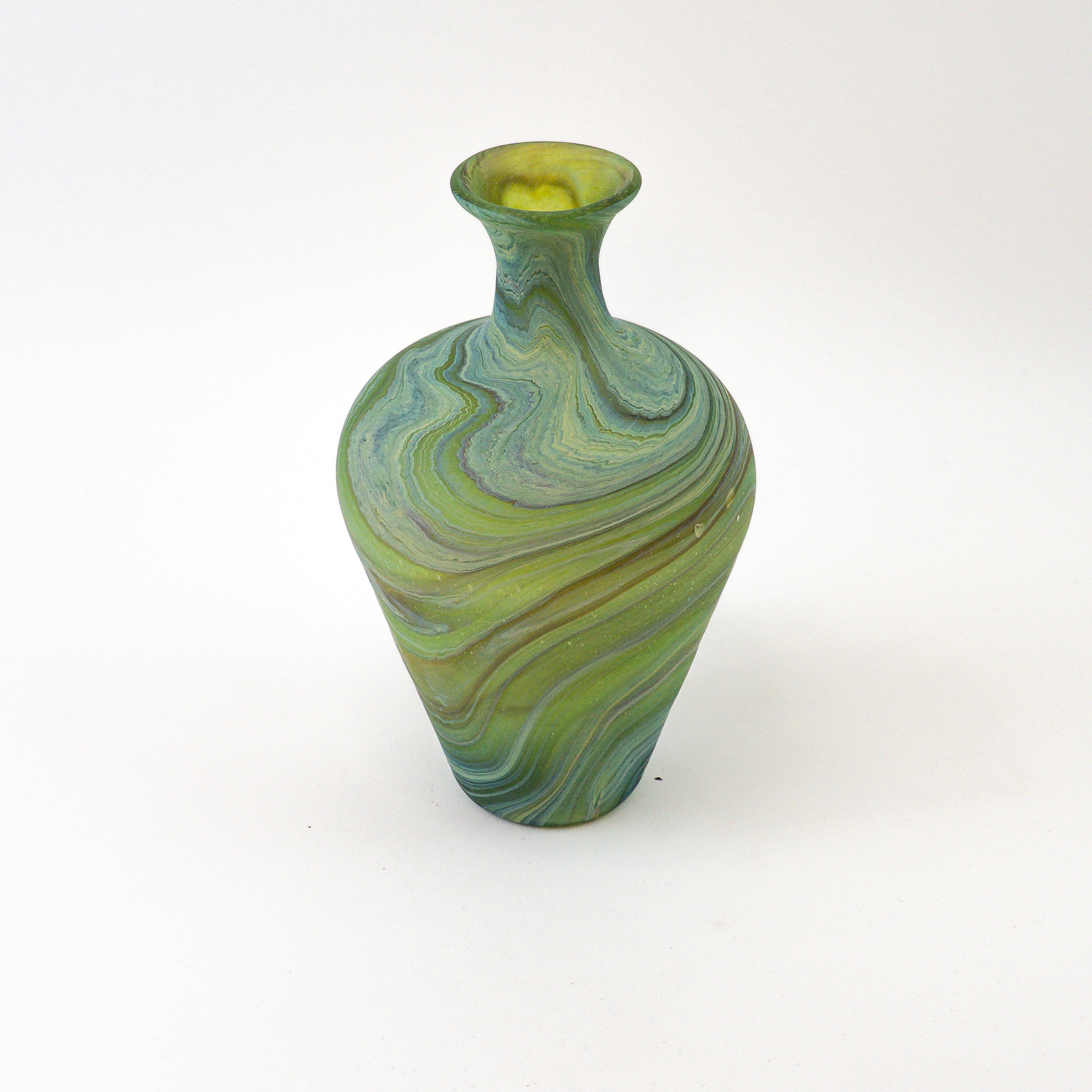 Hebron Carafe / Vase Green – Recycled Glass &amp; Handblown