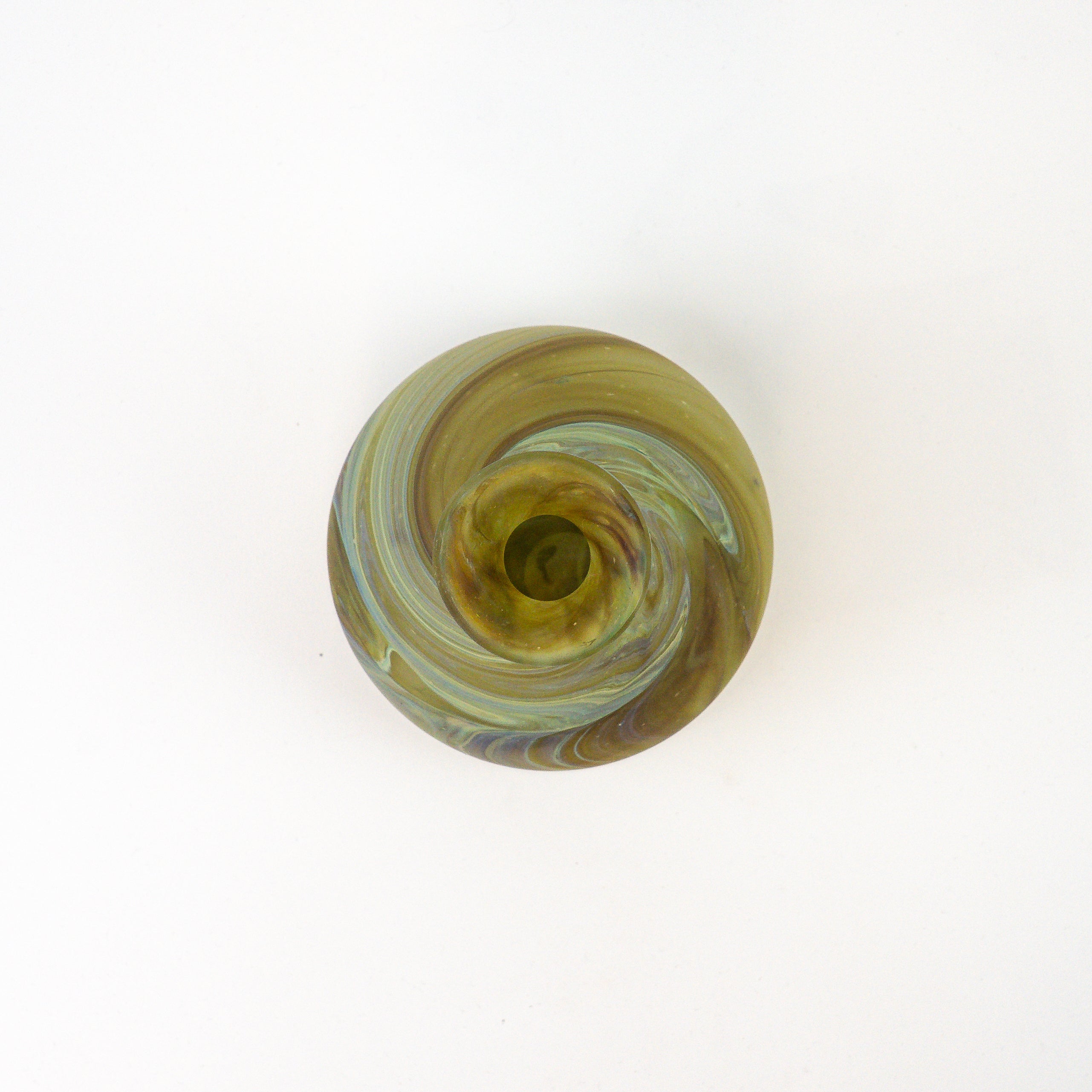 Hebron Karaffe / Vase Limettem Grün – Recyceltes Glas & Handgeblasen