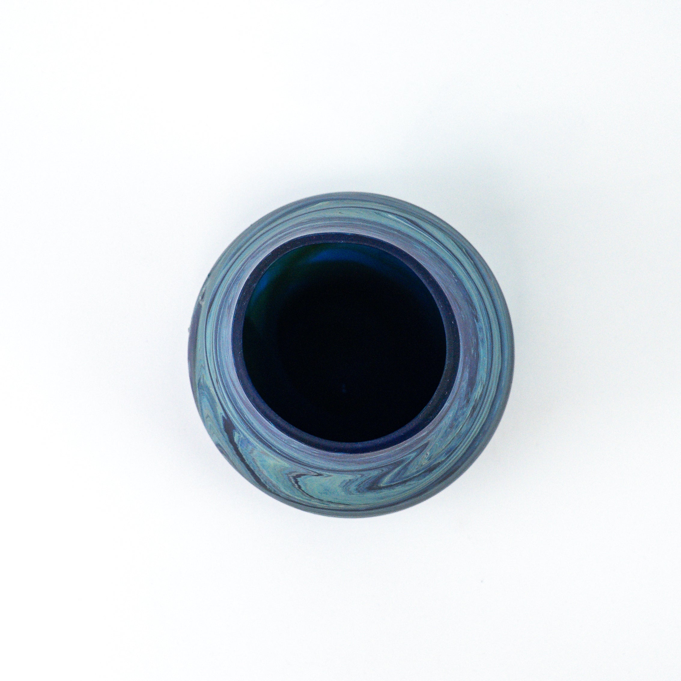 Hebron Vase Blau – Recyceltes Glas & Handgeblasen