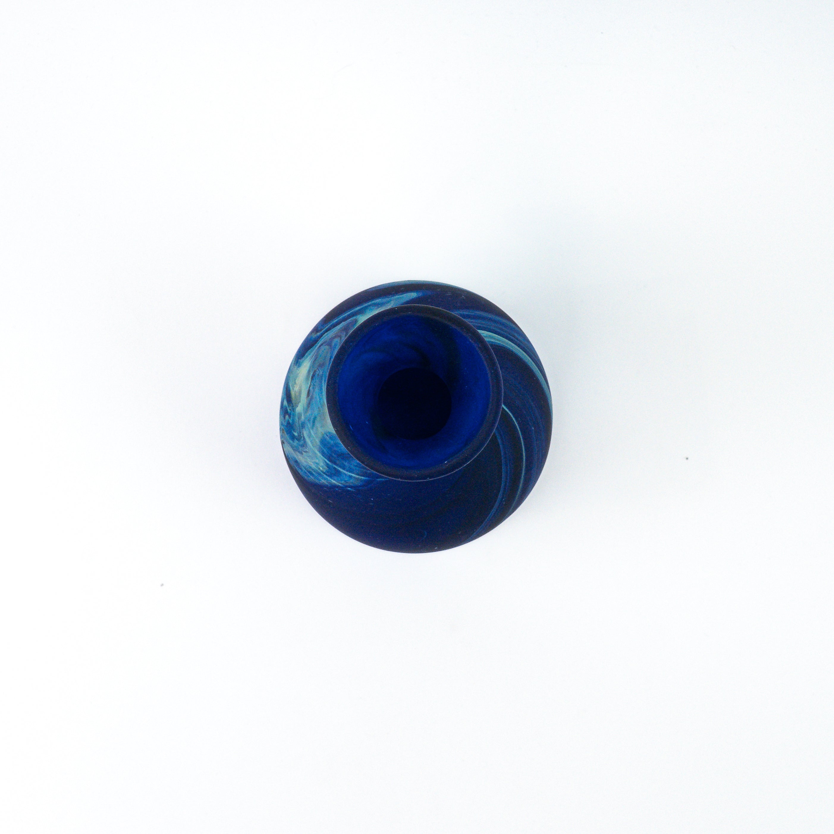 Hebron Carafe / Vase Blue – Recycled Glass &amp; Handblown