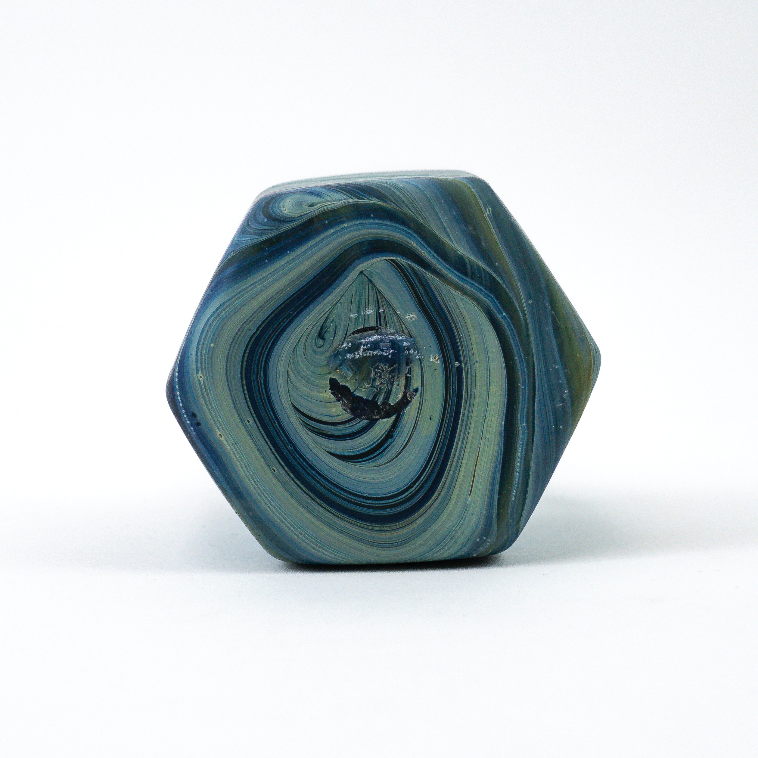 Hebron Mini Carafe / Vase Blue – Recycled Glass &amp; Handblown