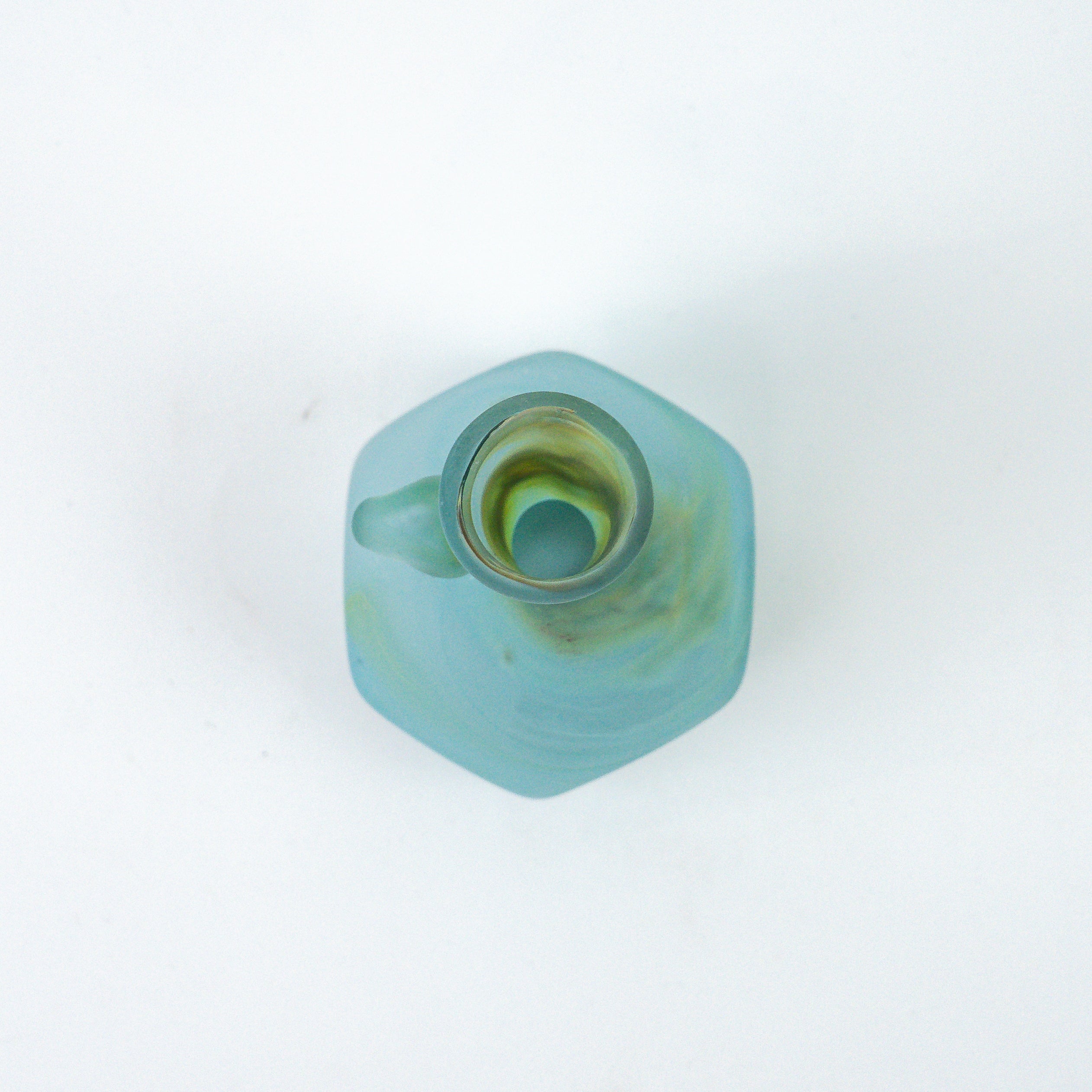 Hebron Mini Carafe / Vase Sky Blue – Recycled Glass &amp; Hand-Blown