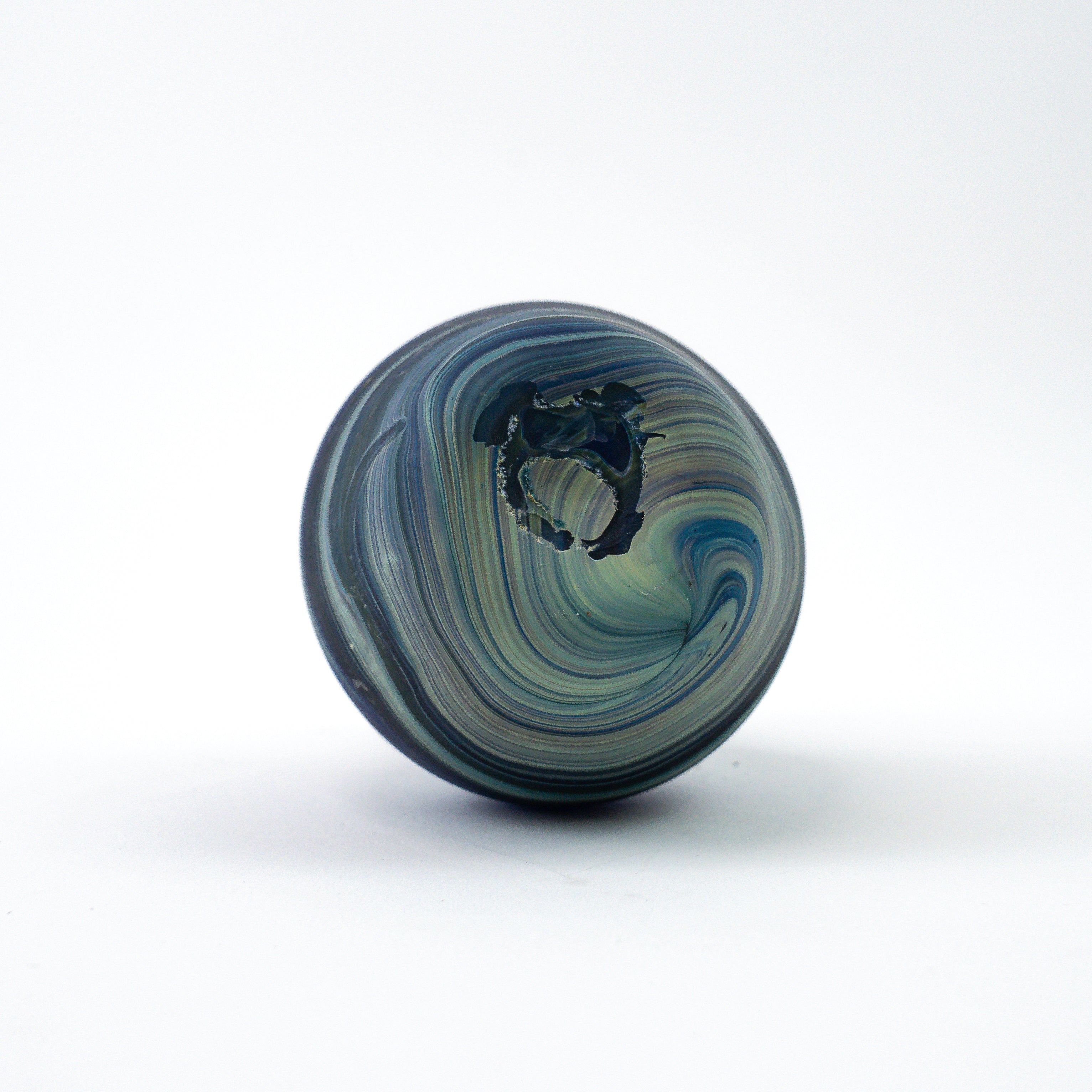 Hebron Mini Carafe / Vase Blue – Recycled Glass &amp; Handblown