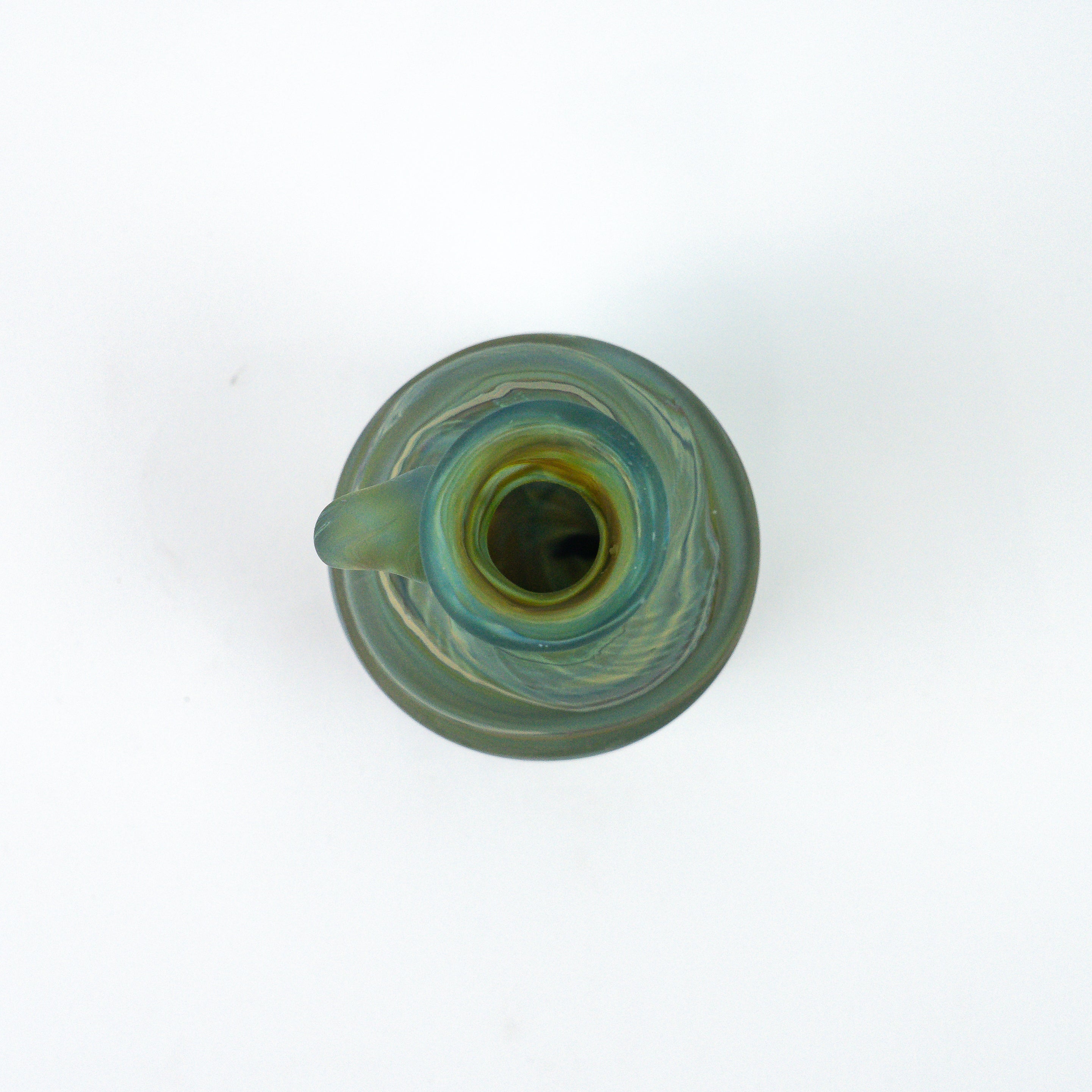 Hebron Mini Carafe / Vase Blue – Recycled Glass &amp; Handblown