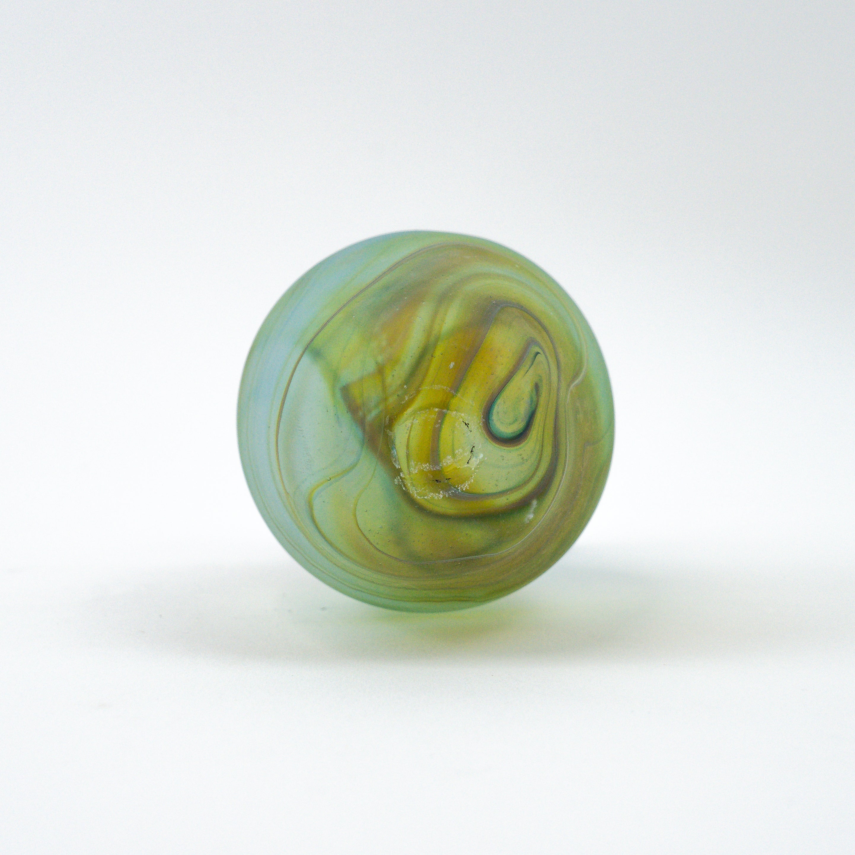 Hebron Mini Carafe / Vase Lime Green – Recycled Glass &amp; Handblown