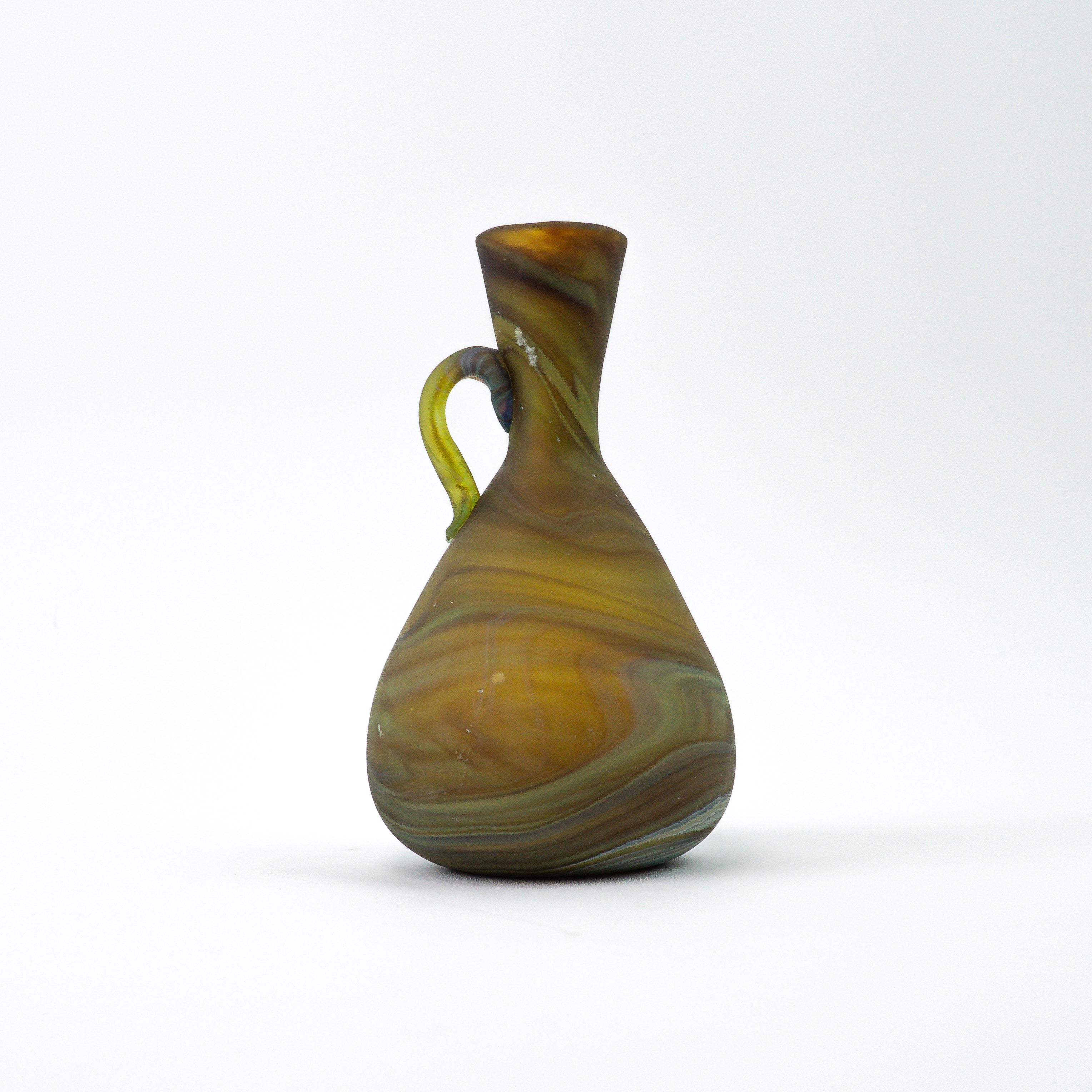 Hebron Mini Carafe / Vase Brown – Recycled Glass &amp; Handblown