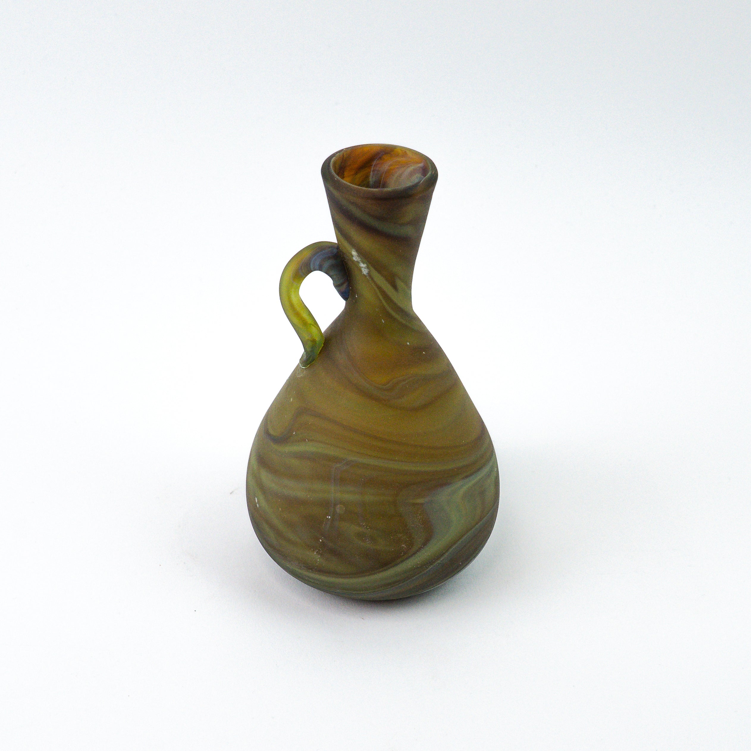 Hebron Mini Carafe / Vase Brown – Recycled Glass &amp; Handblown