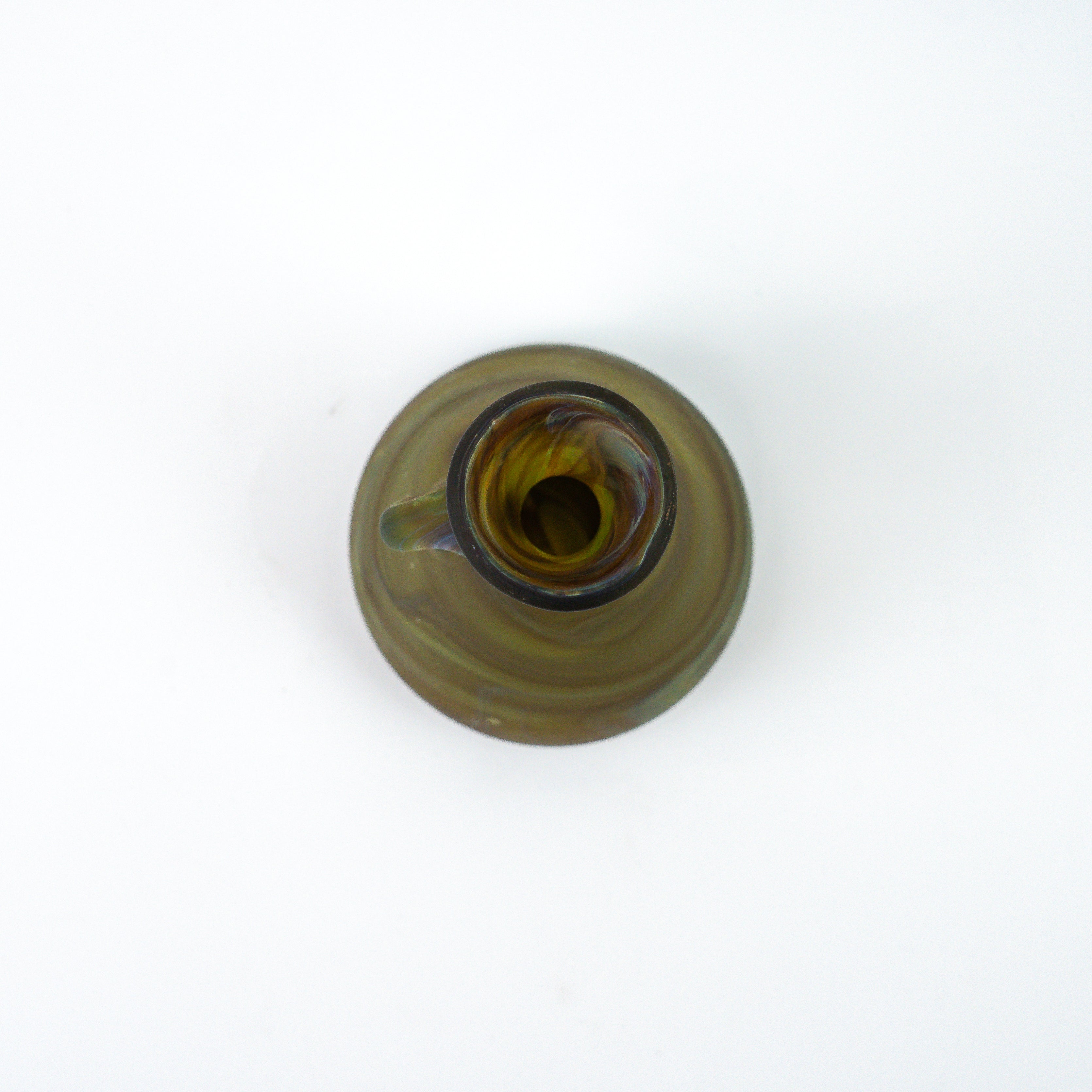 Hebron Mini Carafe / Vase Brown – Recycled Glass &amp; Handblown