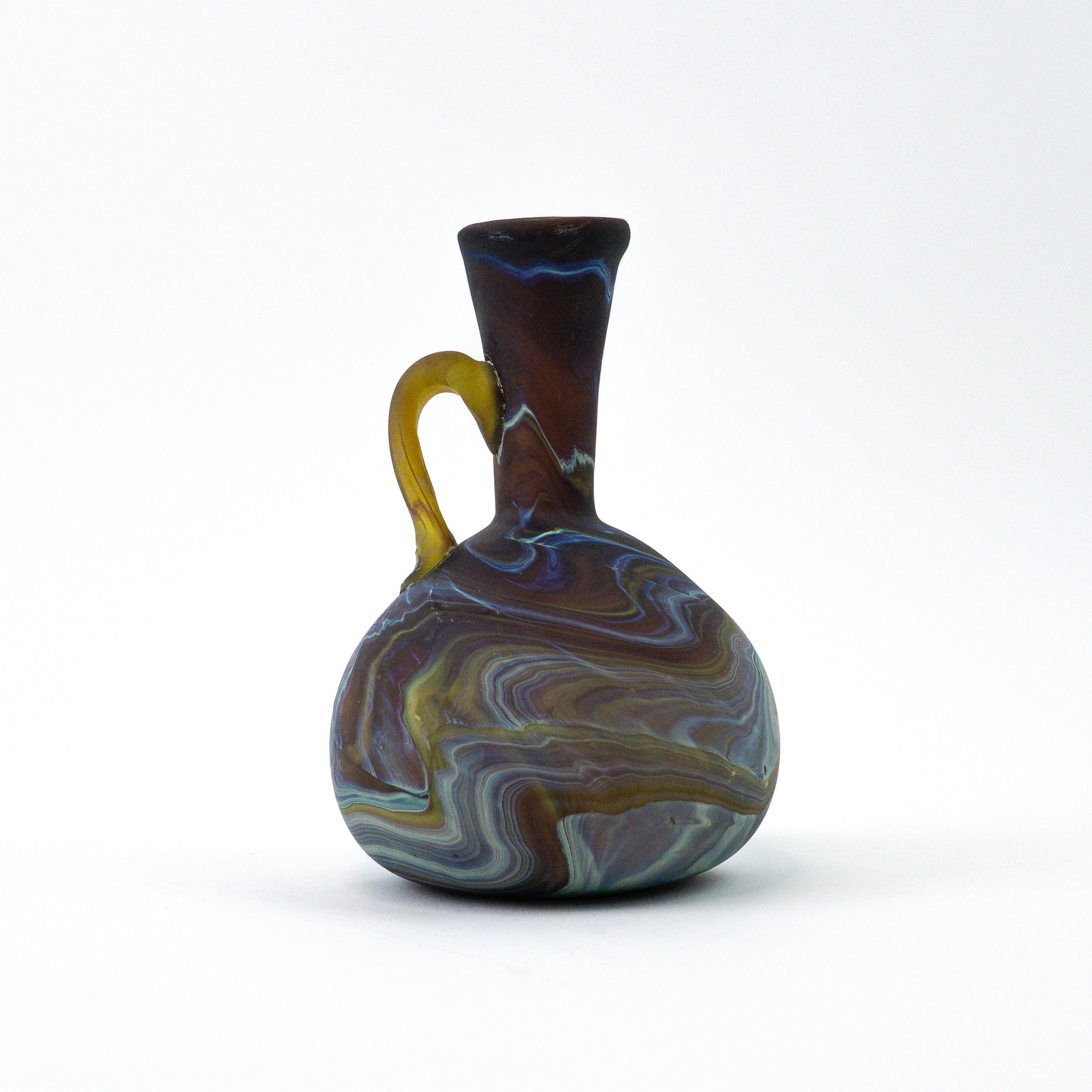 Hebron Mini Carafe / Vase Brown – Recycled Glass &amp; Handblown
