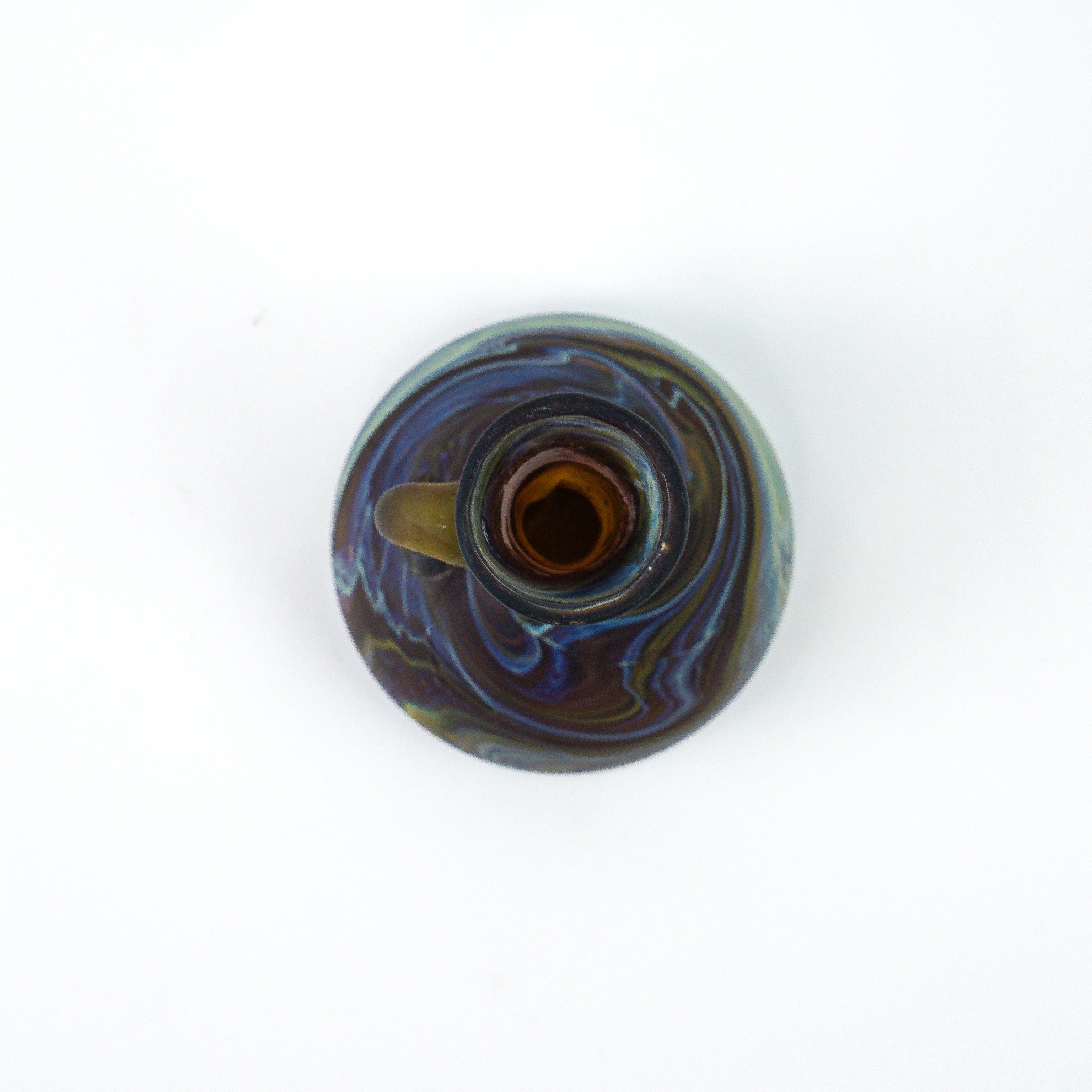 Hebron Mini Carafe / Vase Brown – Recycled Glass &amp; Handblown