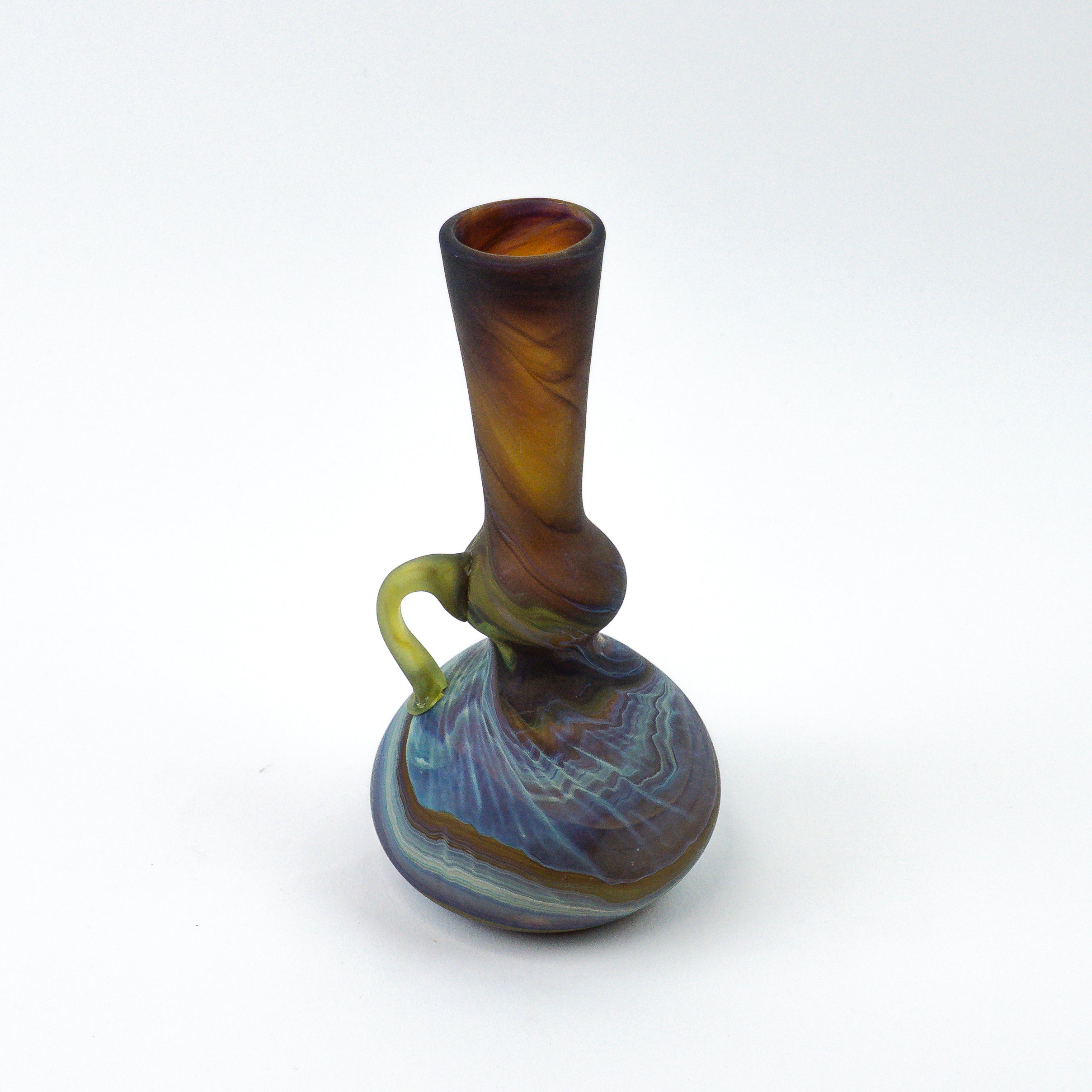 Hebron Mini Carafe / Vase Brown – Recycled Glass &amp; Handblown
